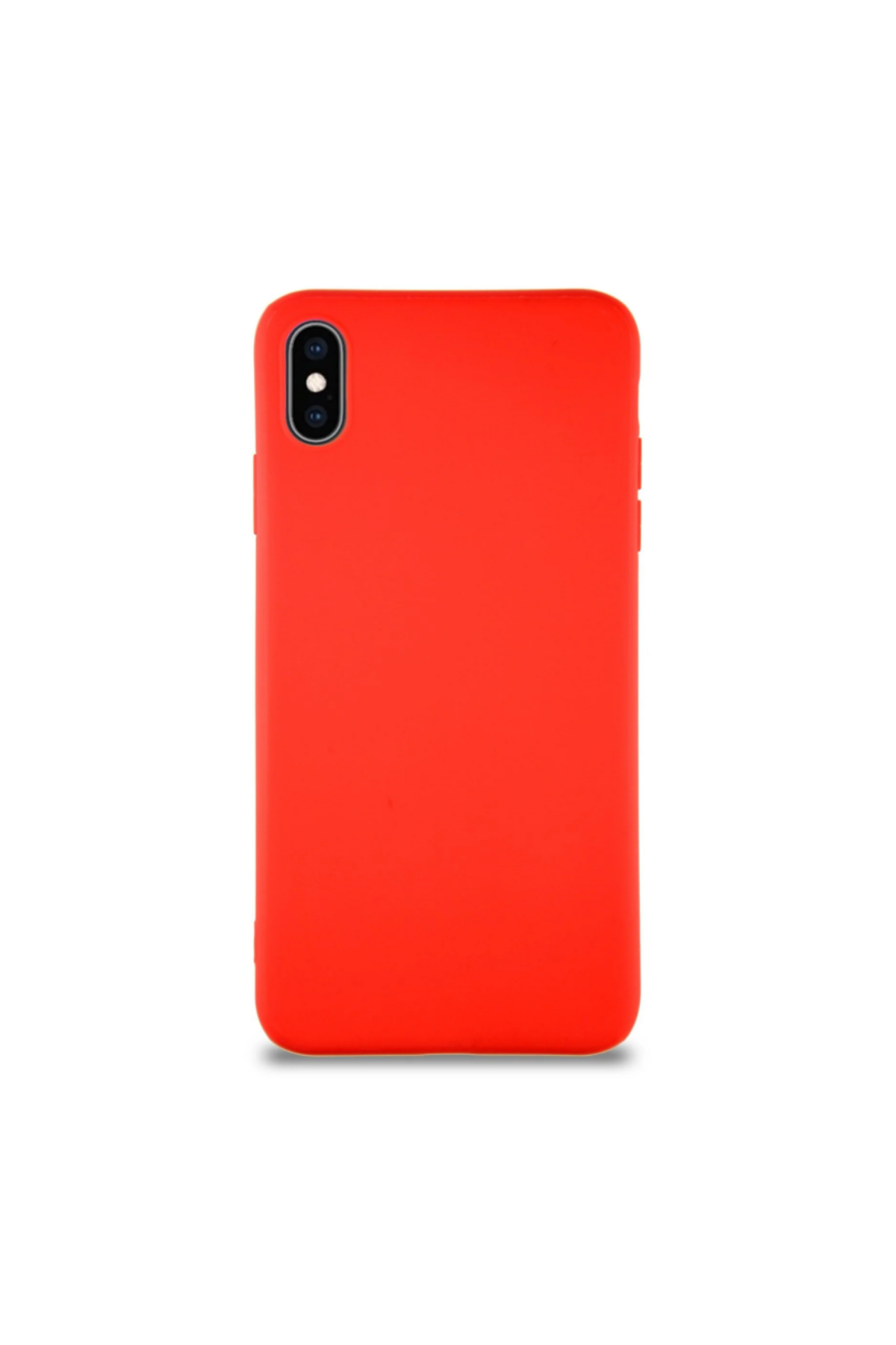 Apple iPhone X Soft Premier Renkli Silikon Kapak - Kırmızı