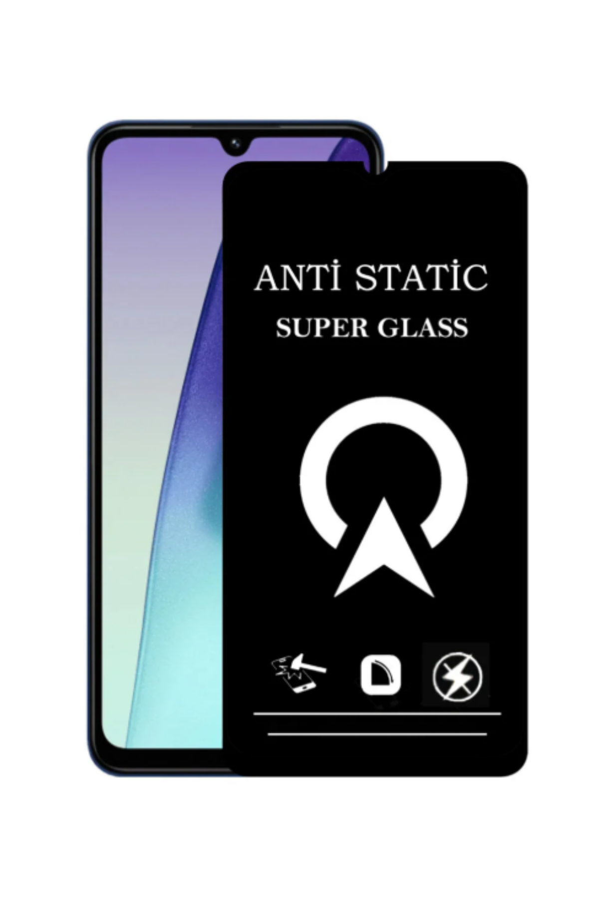 Xiaomi Redmi 14C ile Uyumlu Tam Kaplayan Anti Statik Çizilmez Safir Ekran Koruyucu Cam