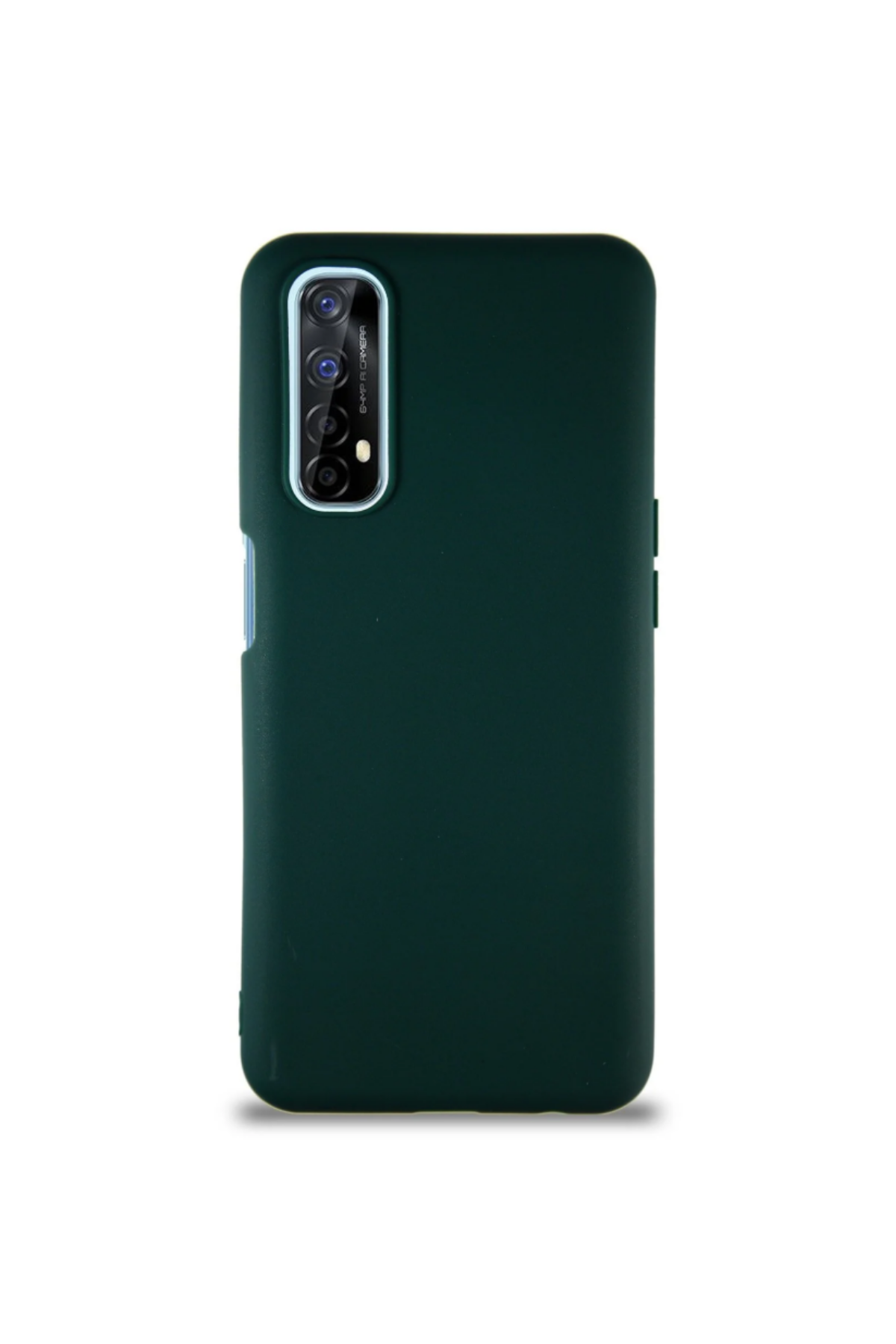Realme 7 Soft Premier Renkli Silikon Kapak - Yeşil