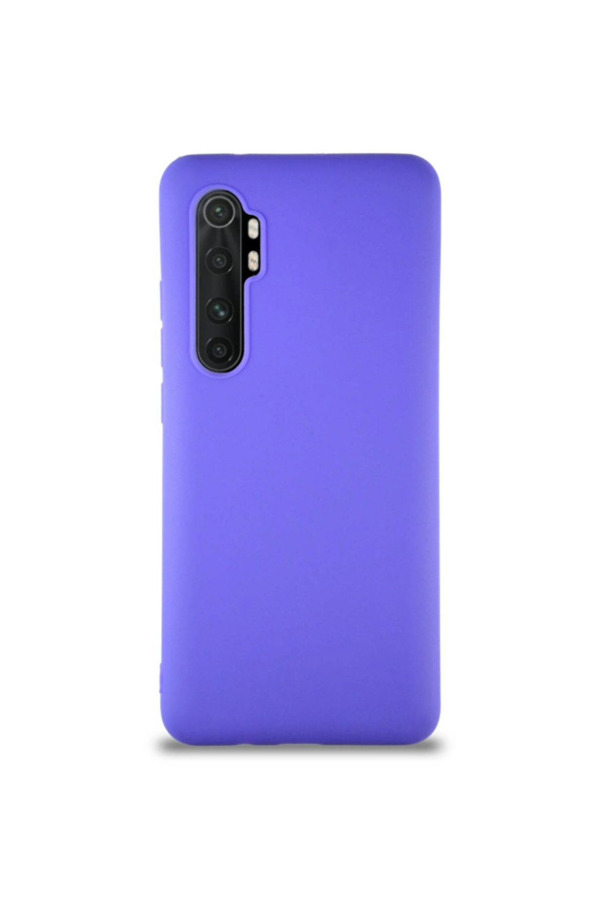 Xiaomi Mi Note 10 Lite Soft Premier Renkli Silikon Kapak - Mor
