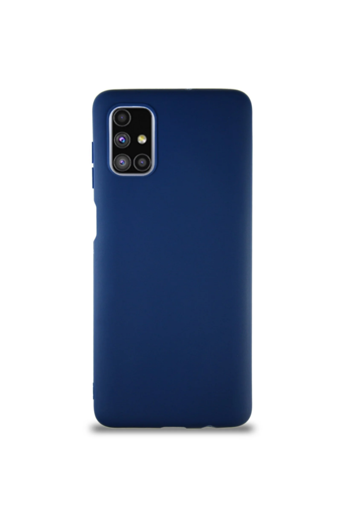 Samsung Galaxy M51 Soft Premier Renkli Silikon Kapak - Lacivert