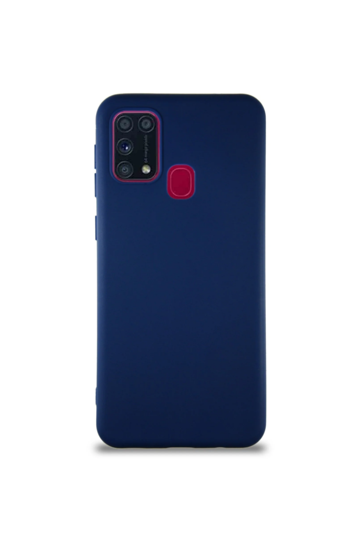 Samsung Galaxy M31 Soft Premier Renkli Silikon Kapak - Lacivert