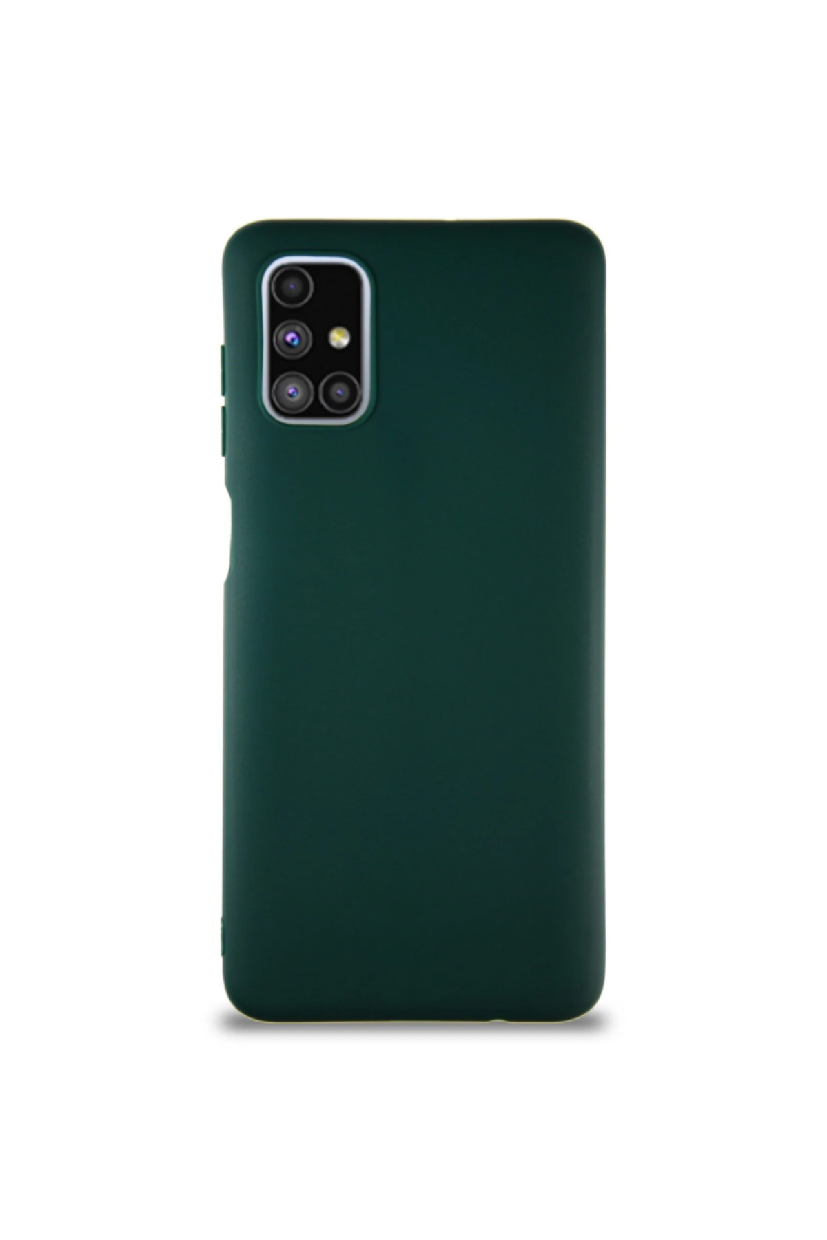 Samsung Galaxy M51 Soft Premier Renkli Silikon Kapak - Yeşil