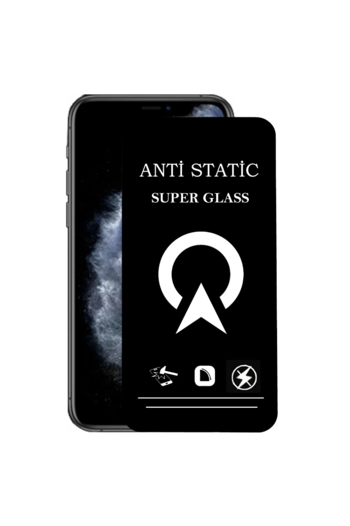 Apple iPhone 11 Pro Tam Kaplayan Anti Statik Çizilmez Safir Ekran Koruyucu Cam