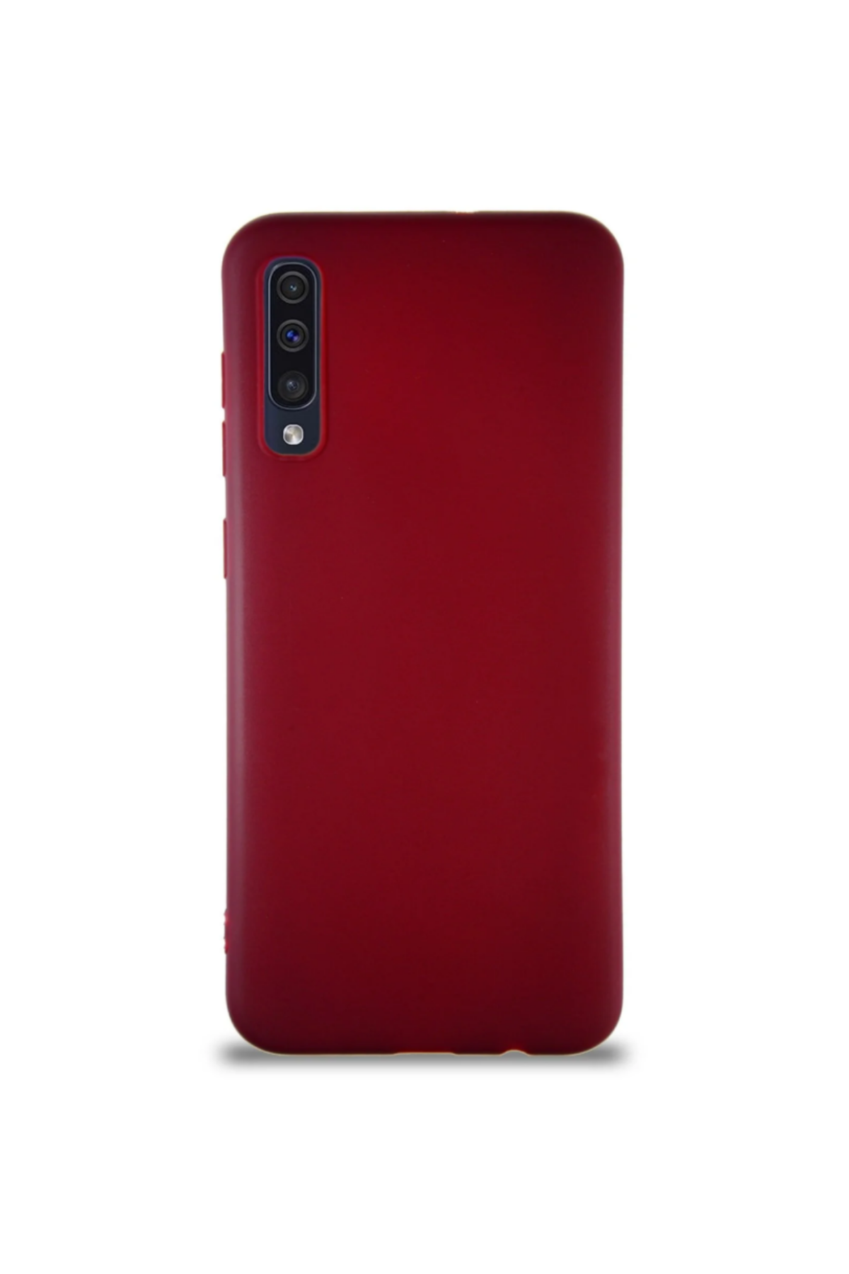 Samsung Galaxy A50 Soft Premier Renkli Silikon Kapak - Mürdüm