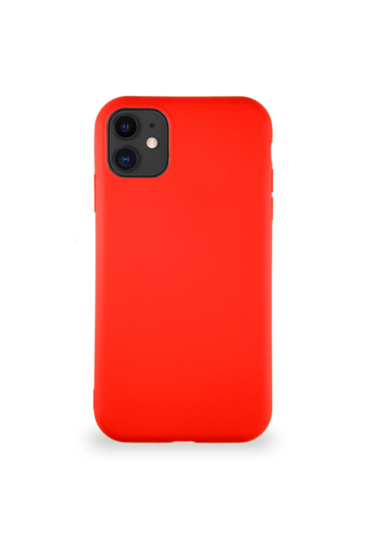 Apple iPhone 11 Soft Premier Renkli Silikon Kapak - Kırmızı