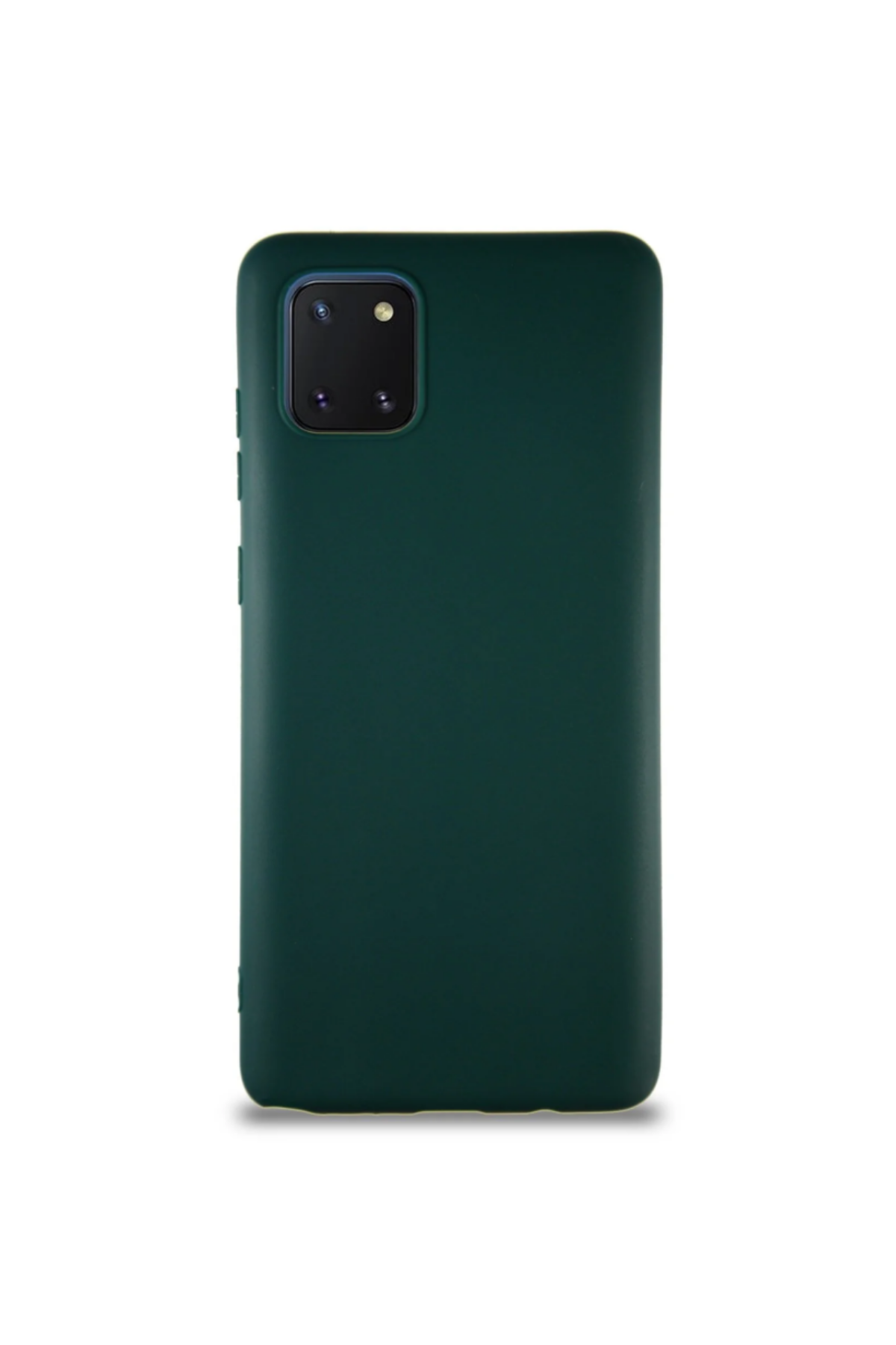 Samsung Galaxy A81 Soft Premier Renkli Silikon Kapak - Yeşil