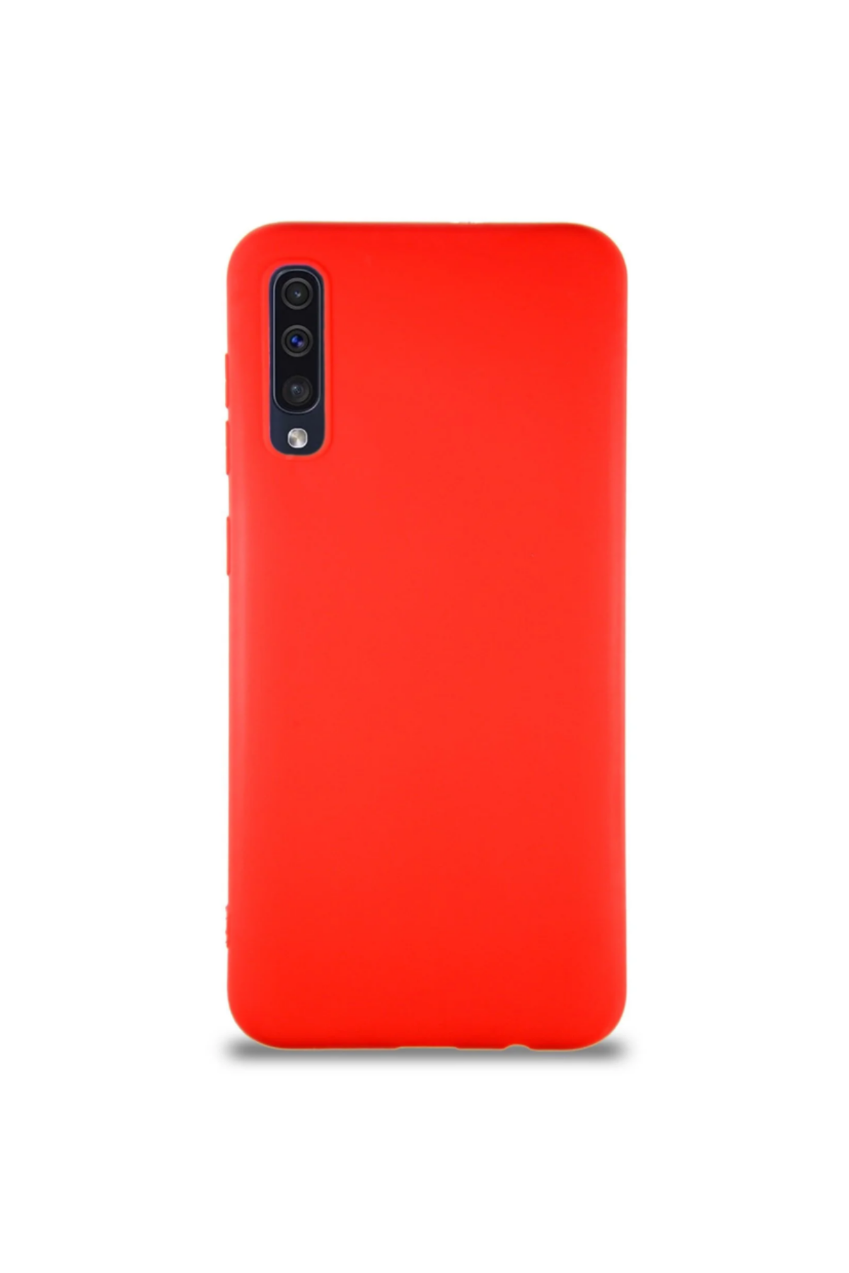 Samsung Galaxy A50S Soft Premier Renkli Silikon Kapak - Kırmızı