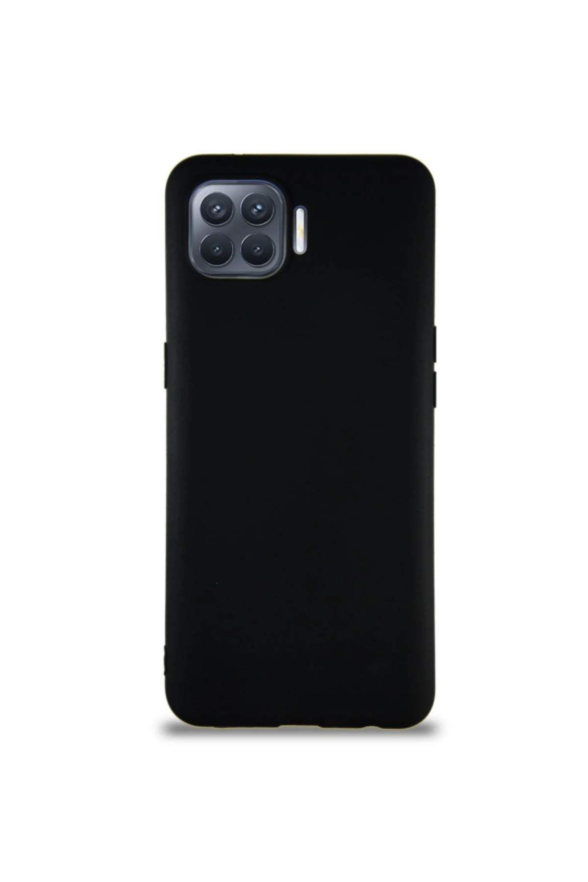 Oppo Reno 4 Lite Soft Premier Renkli Silikon Kapak - Siyah