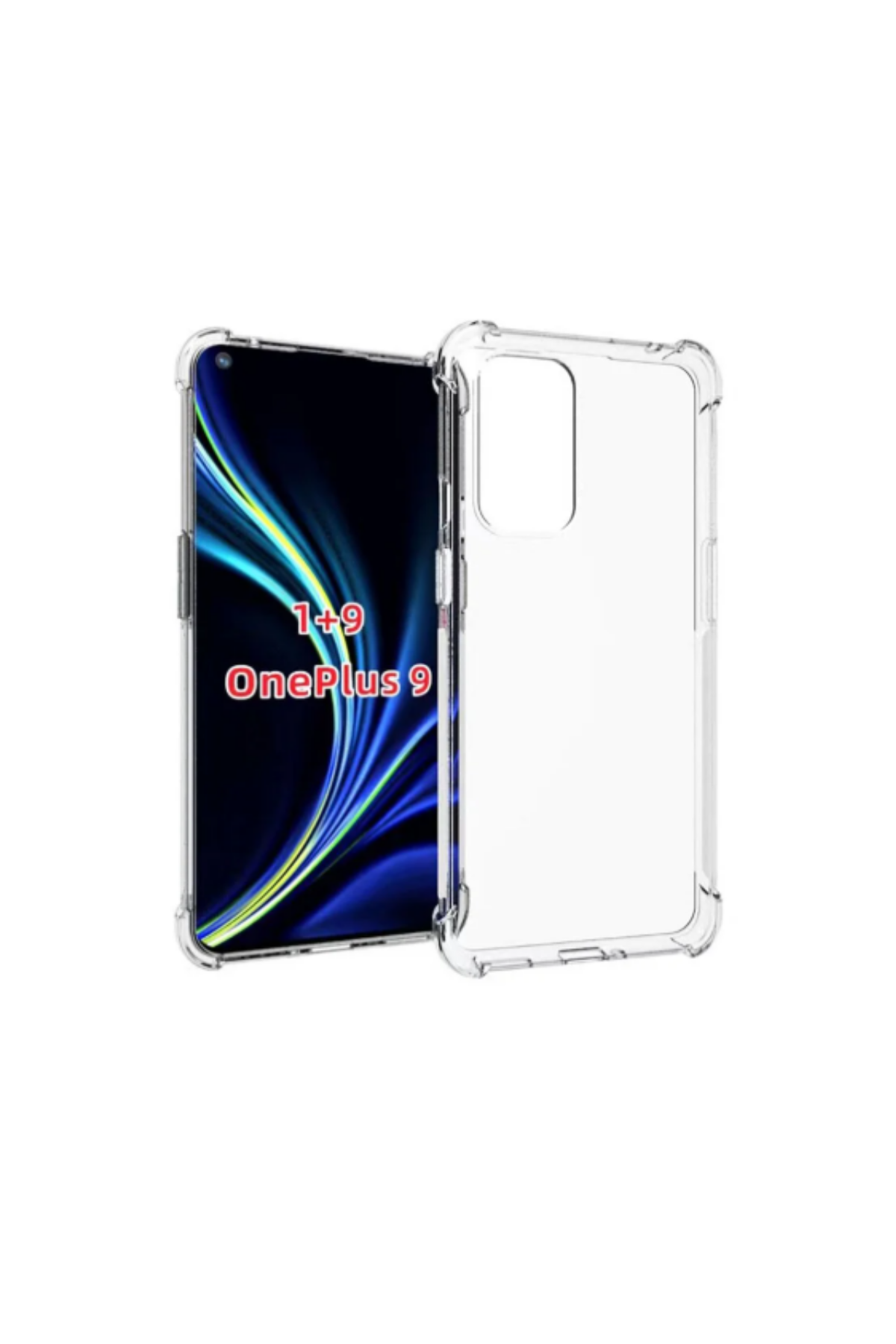 One Plus 9 Şeffaf Airbag Antishock Köşe Korumalı Sert Silikon Kılıf