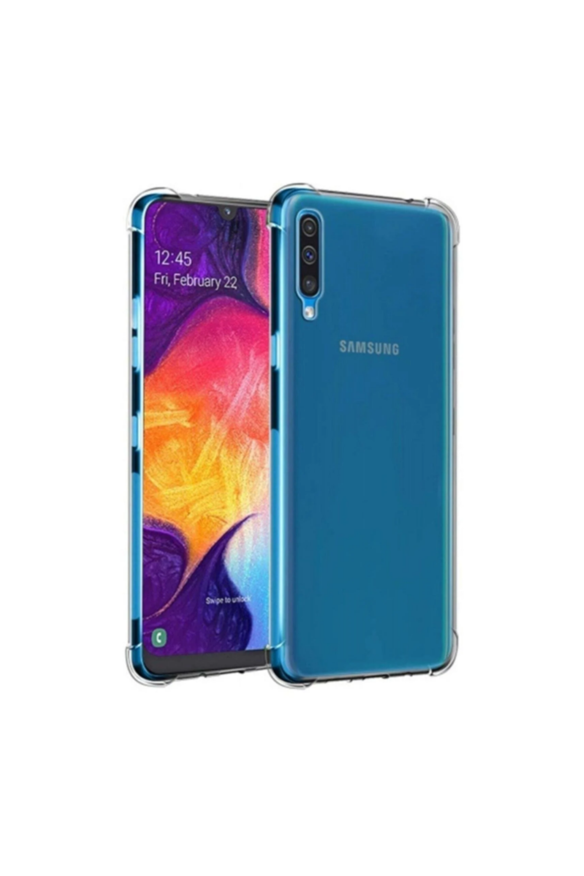 Samsung Galaxy A30s Şeffaf Airbag Antishock Köşe Korumalı Silikon Kılıf