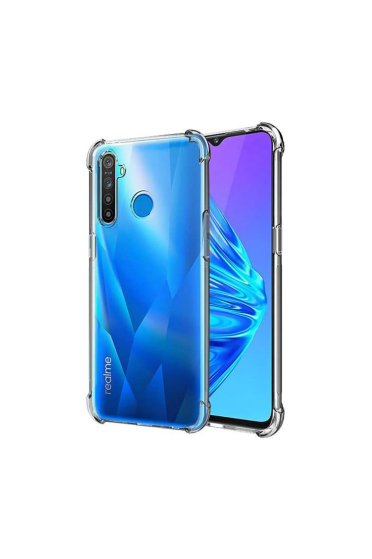 Realme C3İ Kapak Airbag Antishock Köşe Korumalı Şeffaf Silikon Kılıf