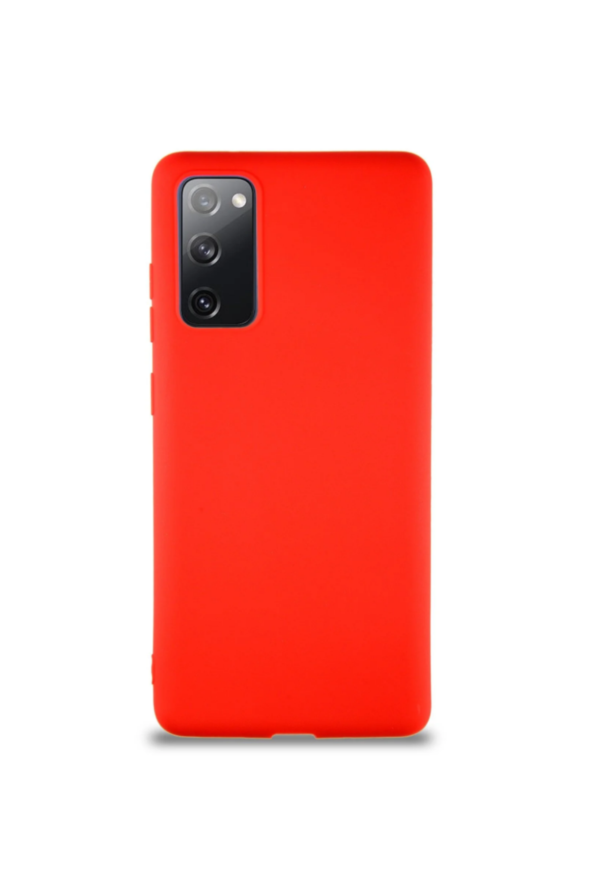 Samsung Galaxy S20 FE Soft Premier Renkli Silikon Kapak - Kırmızı