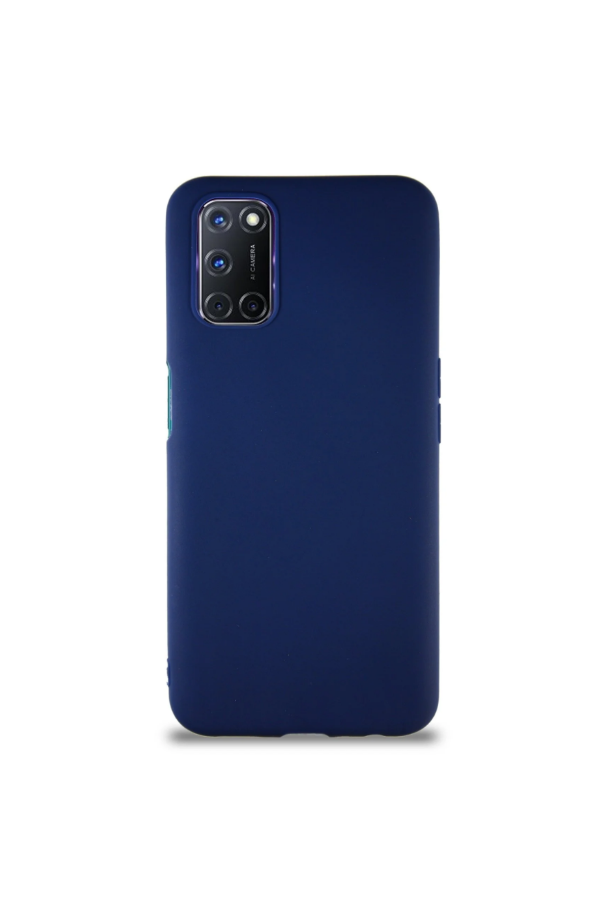 Oppo A52 Soft Premier Renkli Silikon Kapak - Lacivert