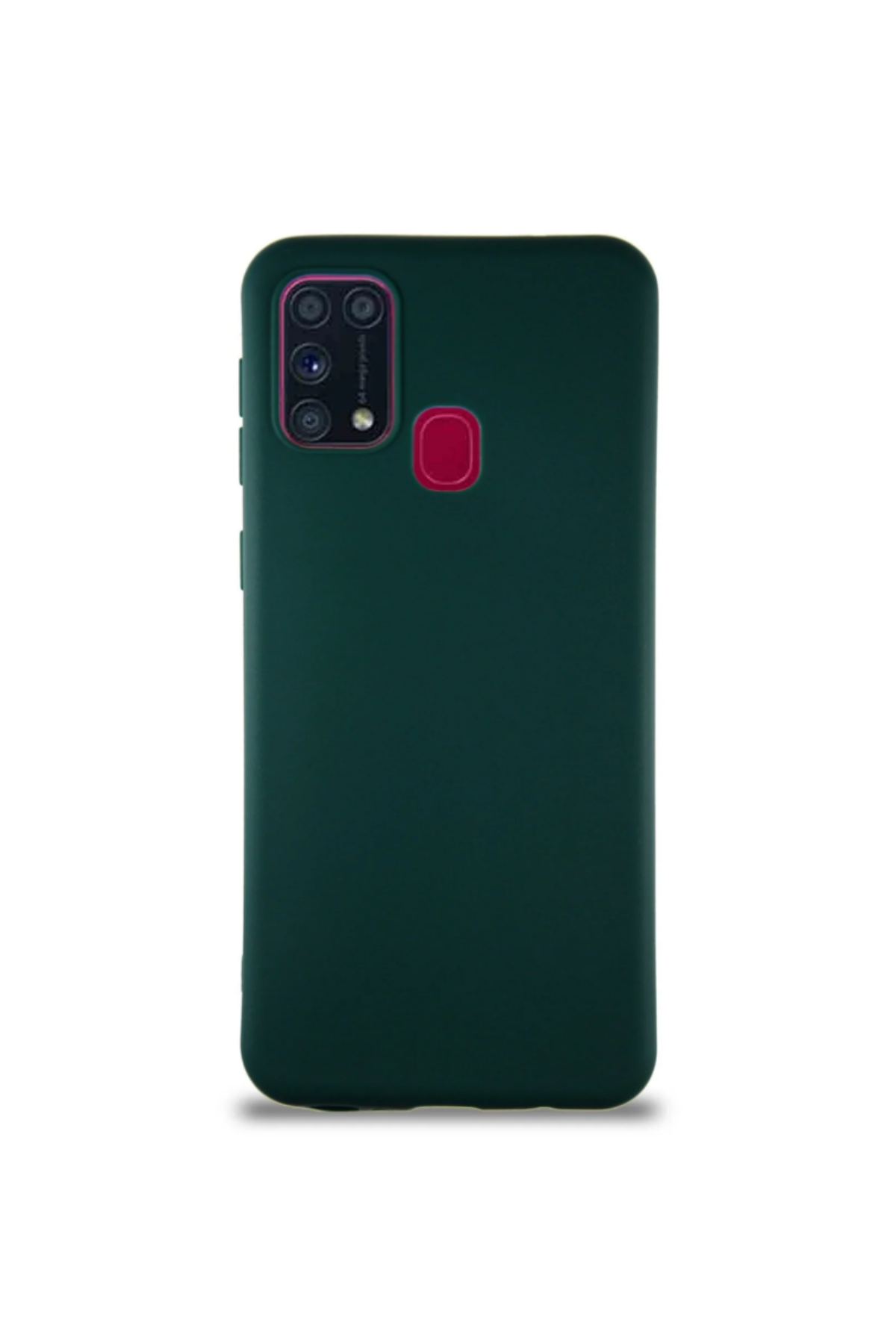 Samsung Galaxy M31 Soft Premier Renkli Silikon Kapak - Yeşil