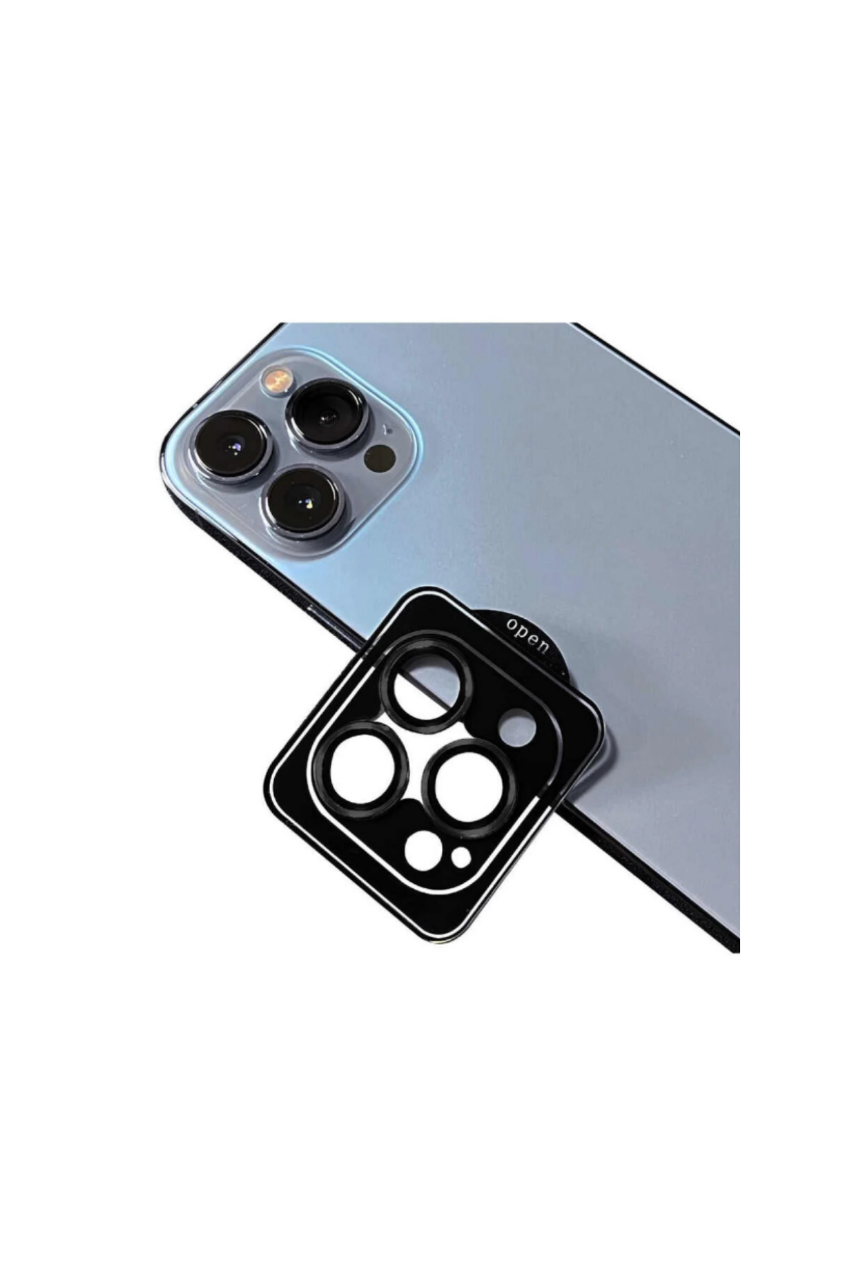 Apple iPhone 11 Pro Safir Temperli Cam Kamera Lens Koruyucu - Siyah