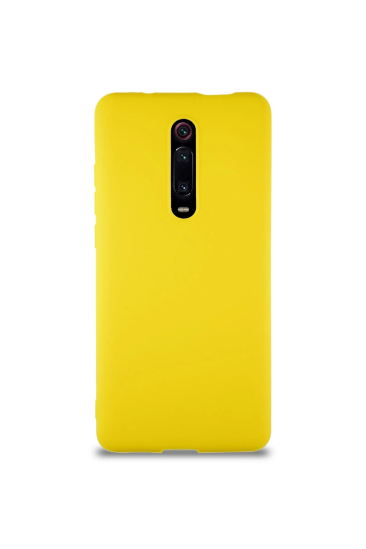 Xiaomi Mi 9T Soft Premier Renkli Silikon Kapak - Sarı