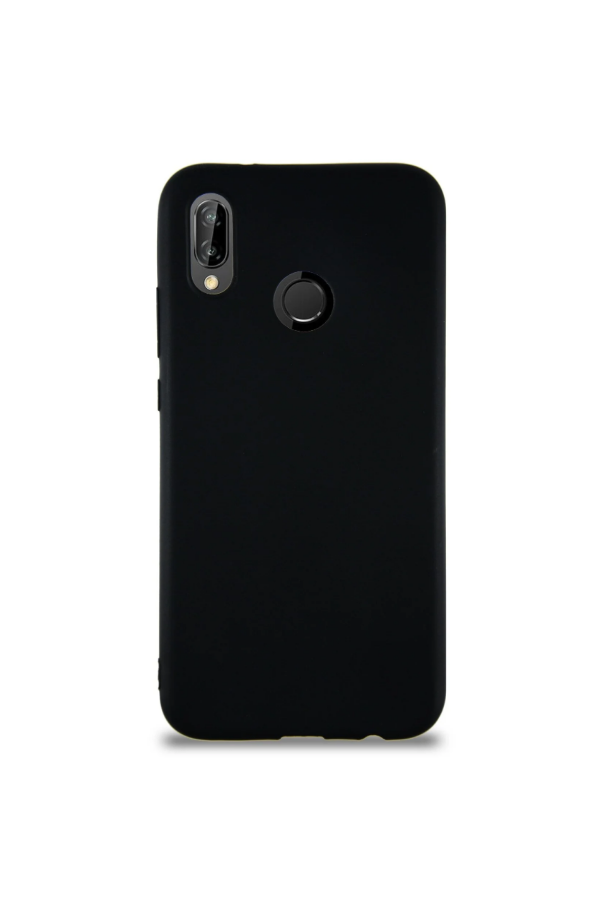 Huawei P20 Lite Soft Premier Renkli Silikon Kapak - Siyah