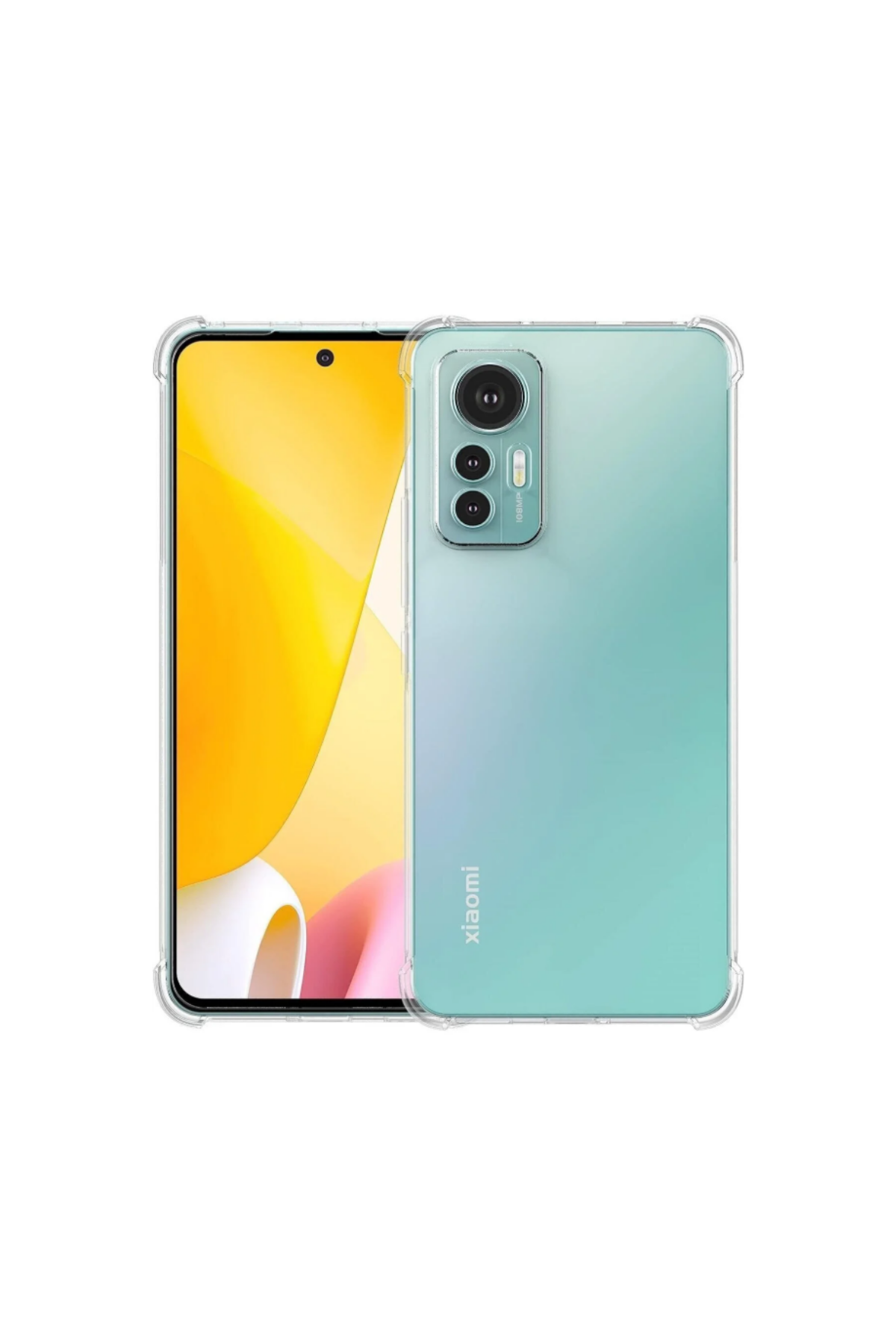 Xiaomi Mİ 12 Lite Kapak Kamera Korumalı Airbag Antishock Köşe Korumalı Şeffaf Silikon Kılıf