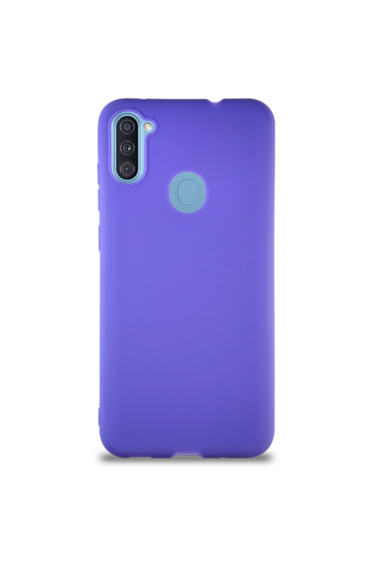 Samsung Galaxy A11 Soft Premier Renkli Silikon Kapak - Mor