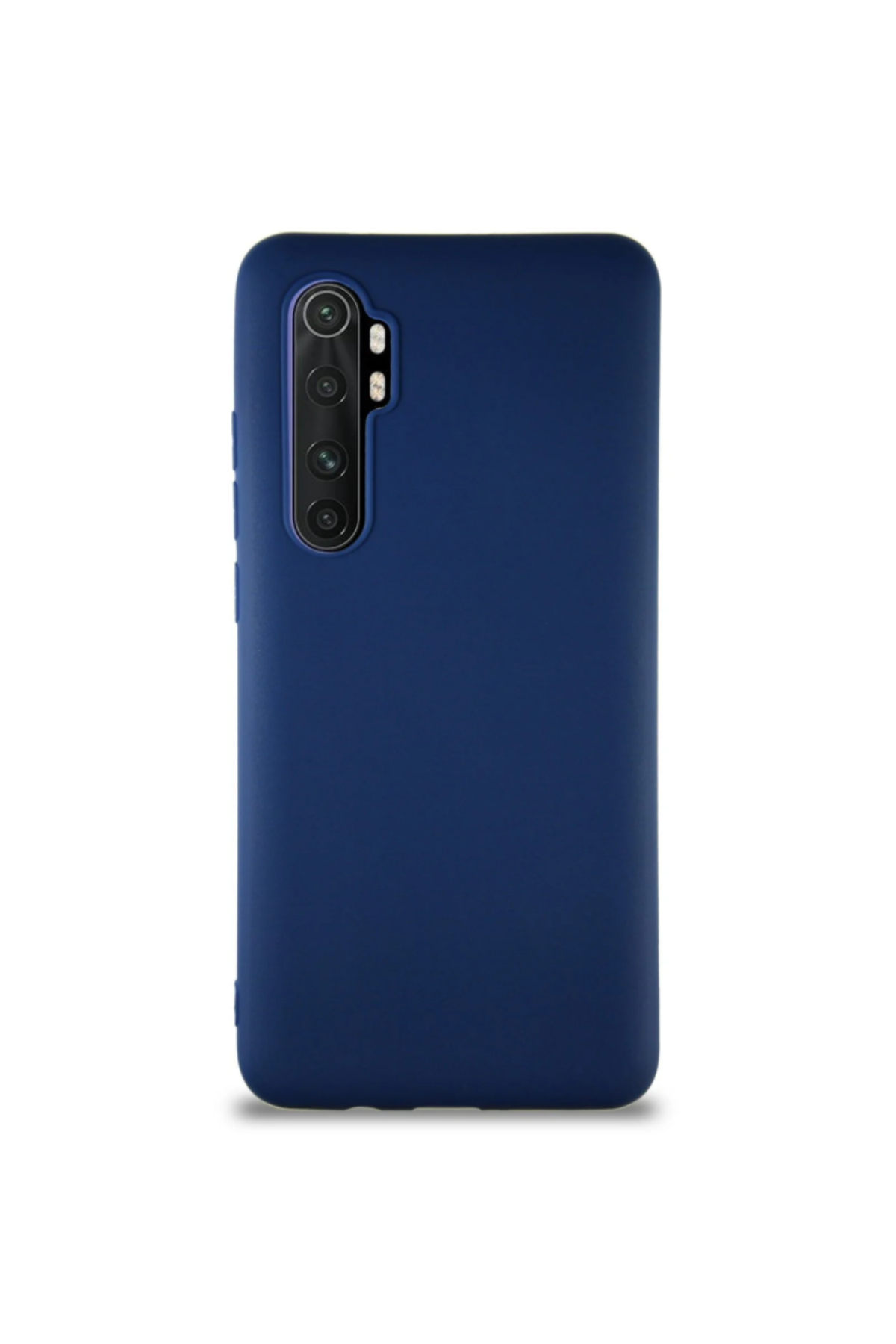 Xiaomi Mi Note 10 Lite Soft Premier Renkli Silikon Kapak - Lacivert