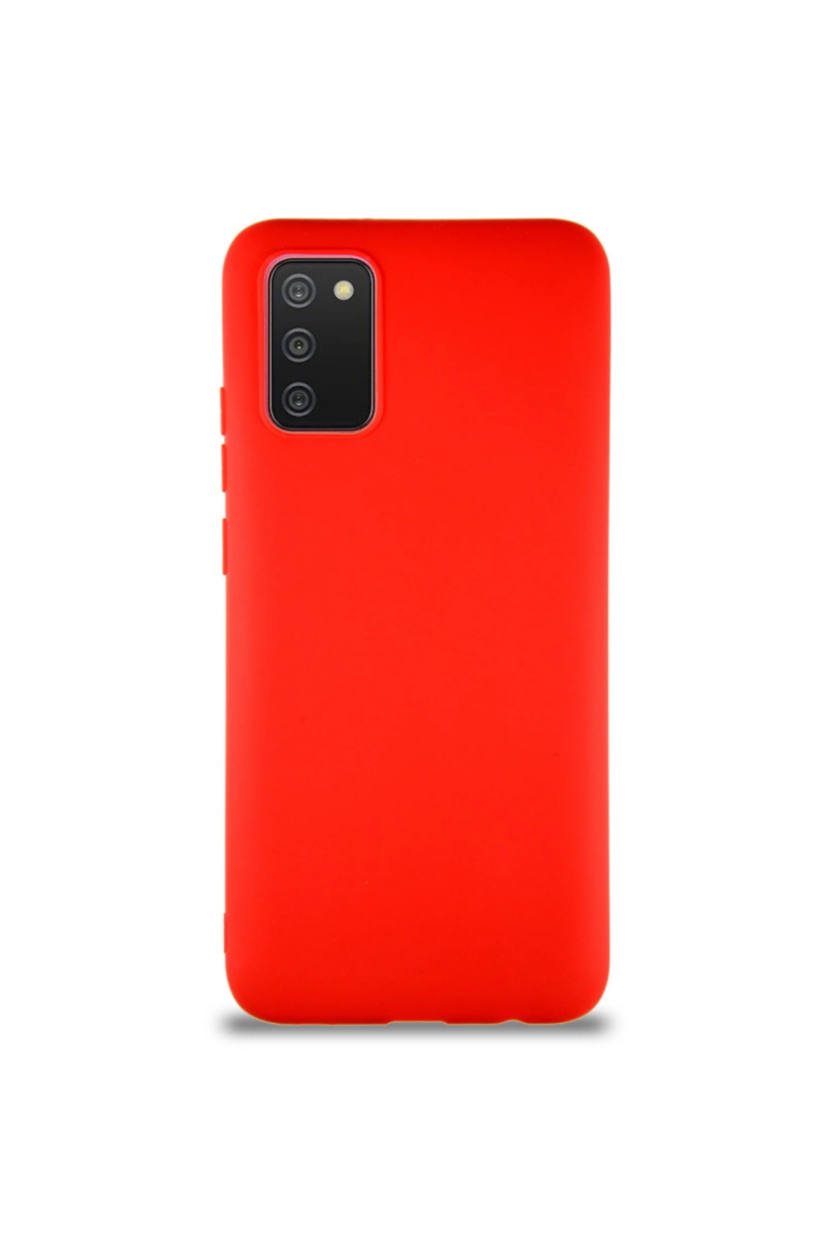 Samsung Galaxy A02S Soft Premier Renkli Silikon Kapak - Kırmızı