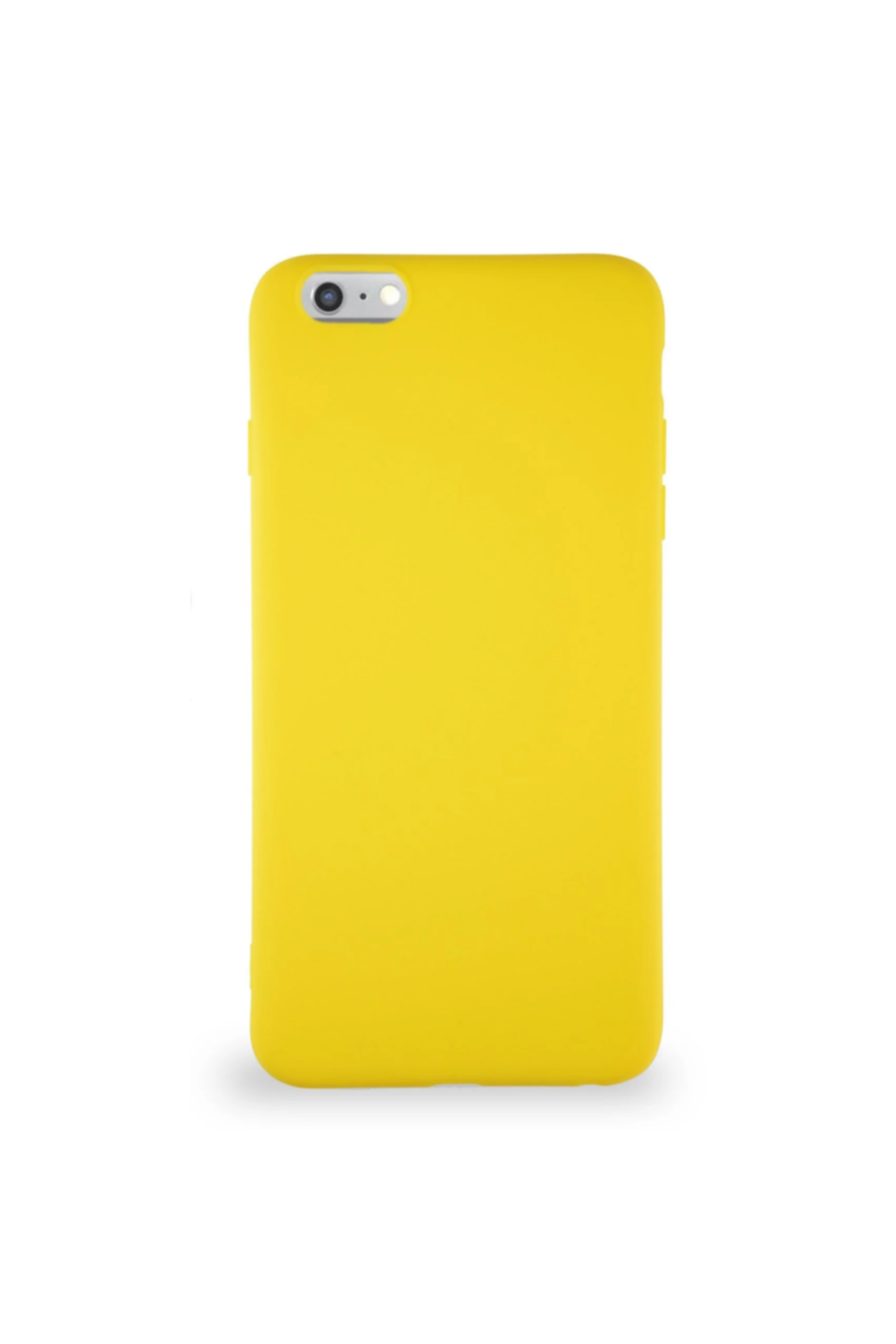 Apple iPhone 6 Plus Soft Premier Renkli Silikon Kapak - Sarı