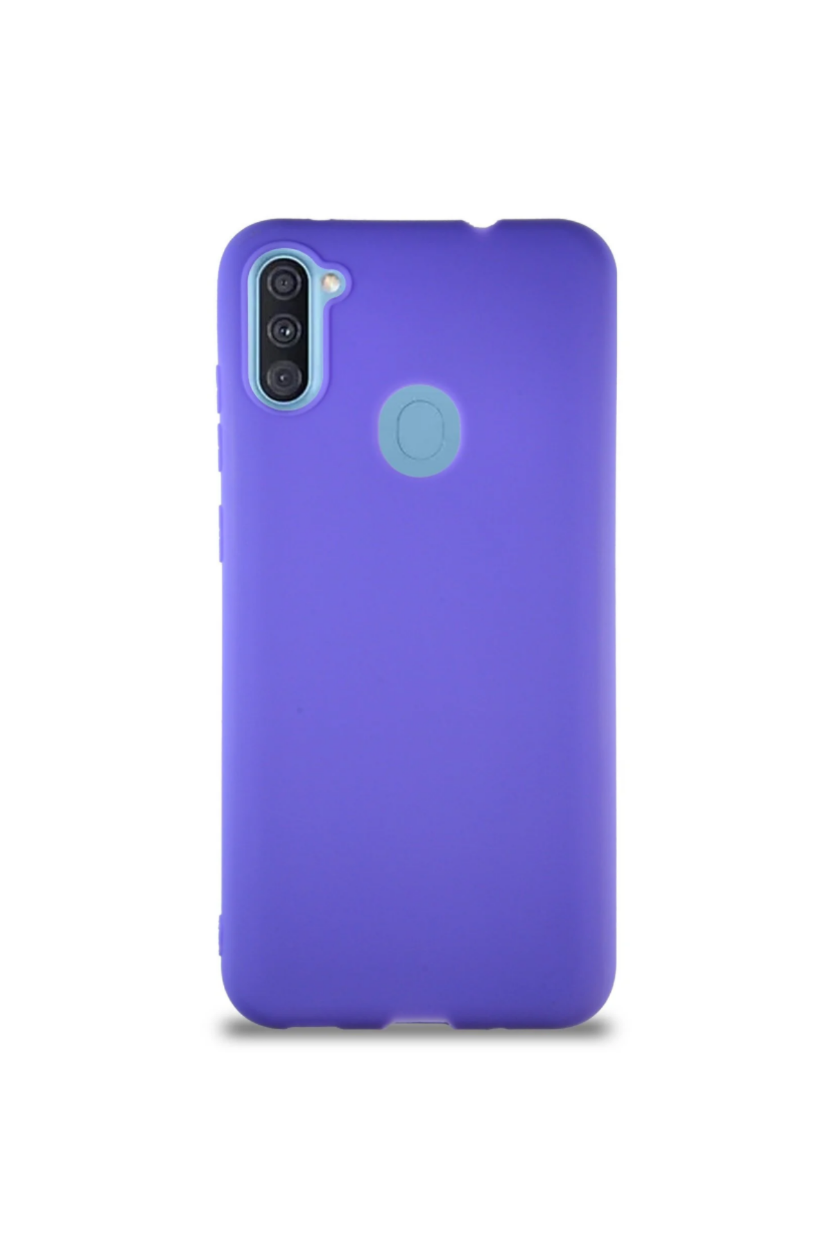 Samsung Galaxy M11 Soft Premier Renkli Silikon Kapak - Mor