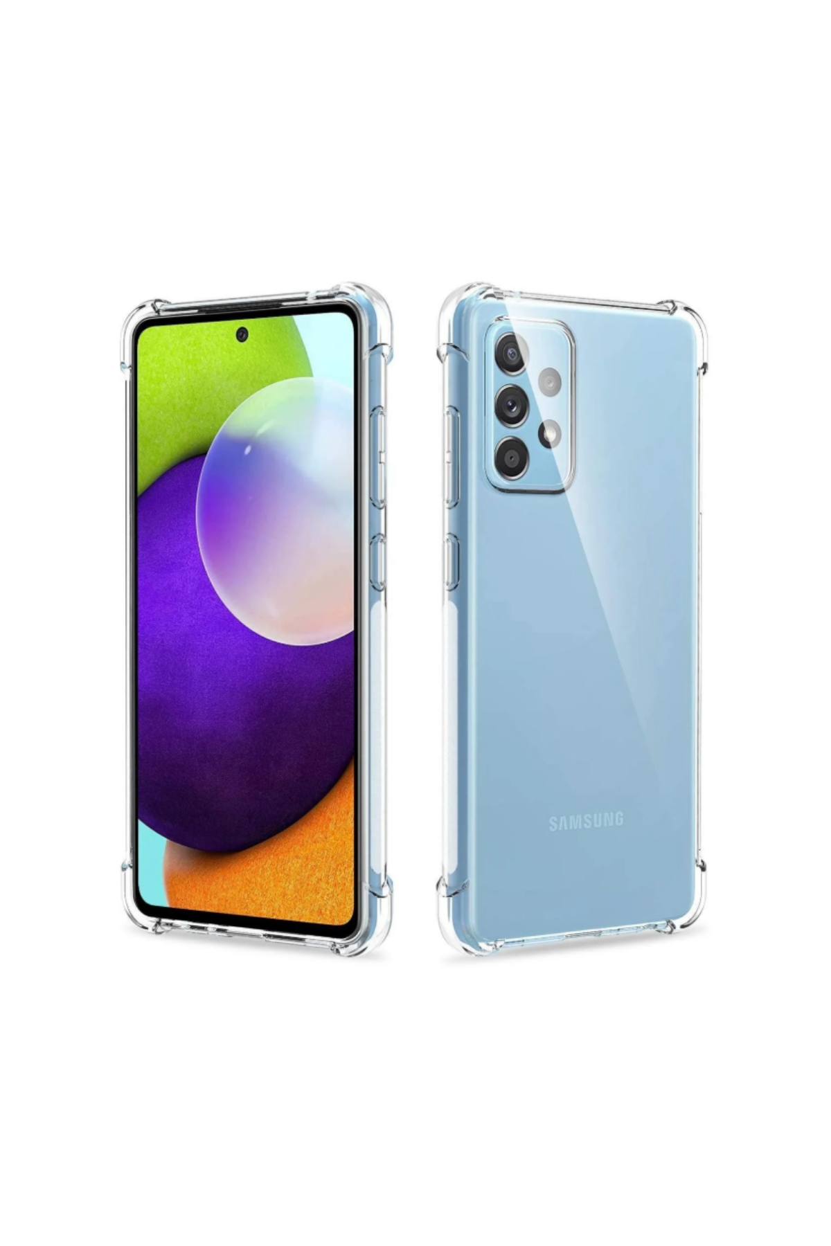 Samsung Galaxy A72 Kapak Şeffaf Airbag Antishock Köşe Korumalı Silikon Kılıf