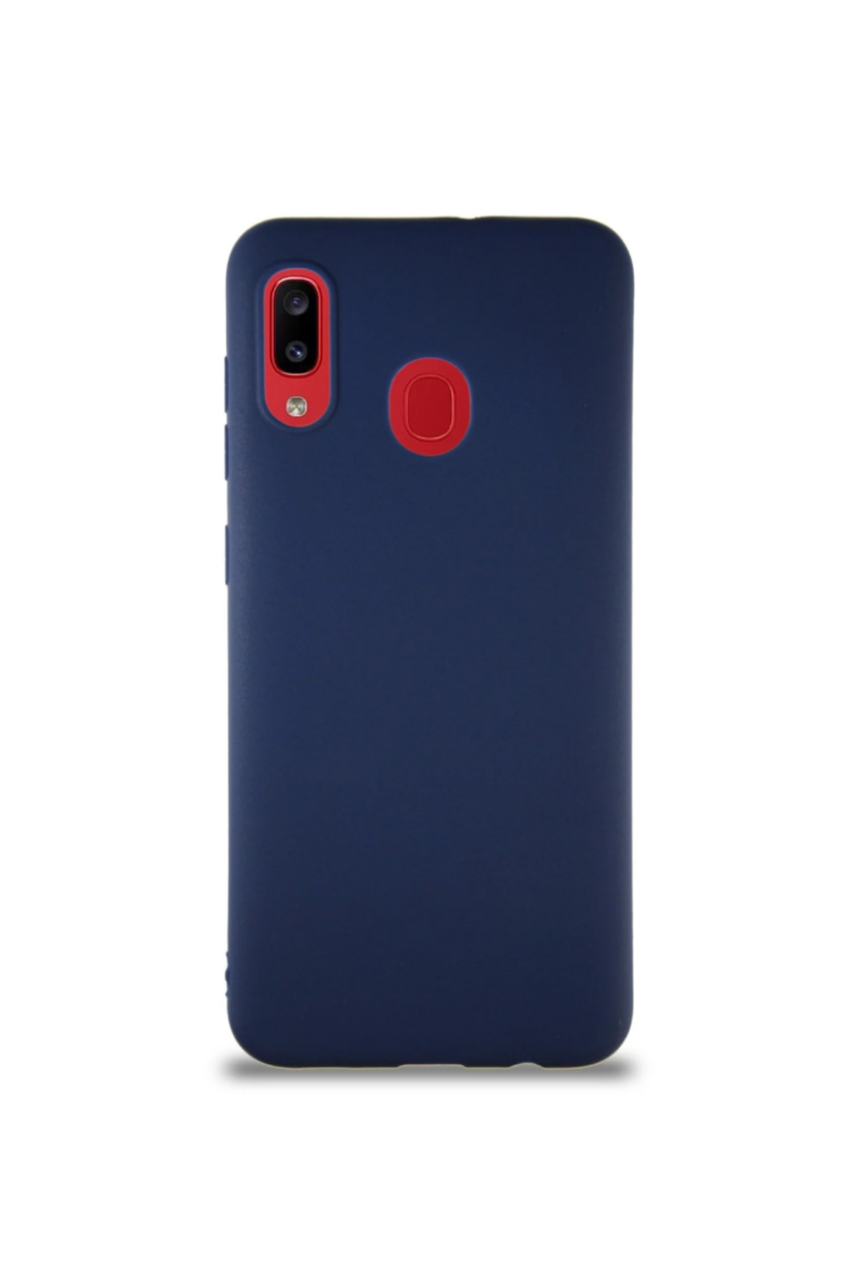 Samsung Galaxy A30 Soft Premier Renkli Silikon Kapak - Lacivert