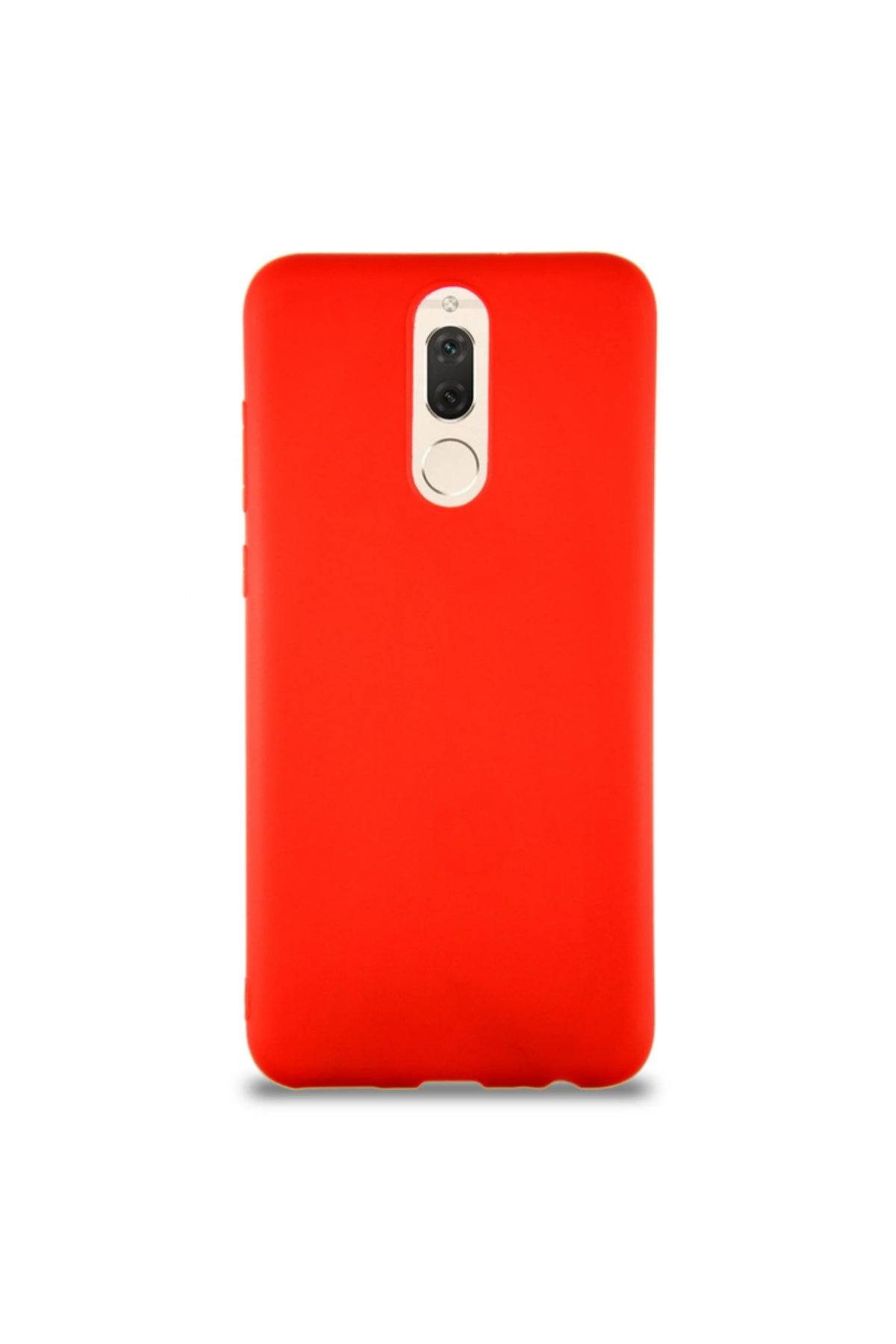 Huawei Mate 10 Lite Soft Premier Renkli Silikon Kapak - Kırmızı