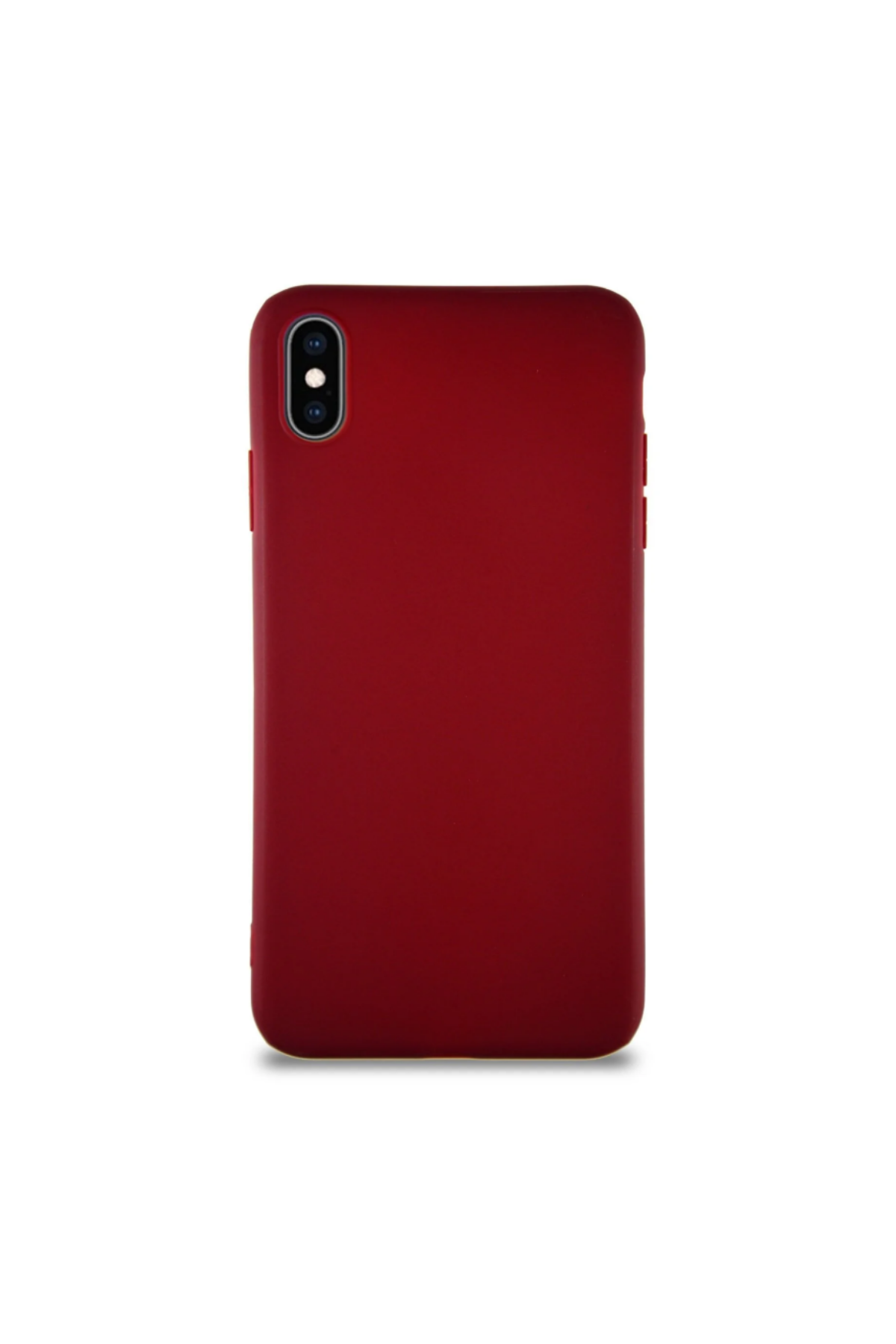 Apple iPhone XS Soft Premier Renkli Silikon Kapak - Mürdüm