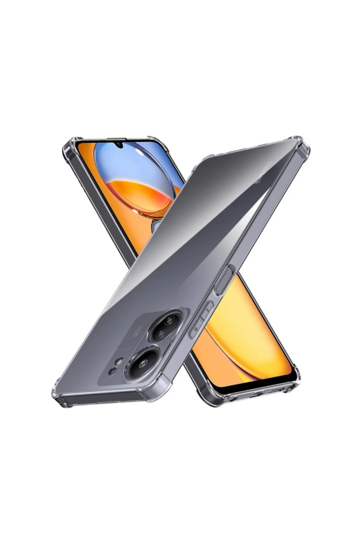 Redmi Poco C65 Kapak Kamera Korumalı Airbag Antishock Köşe Korumalı Şeffaf Silikon Kılıf