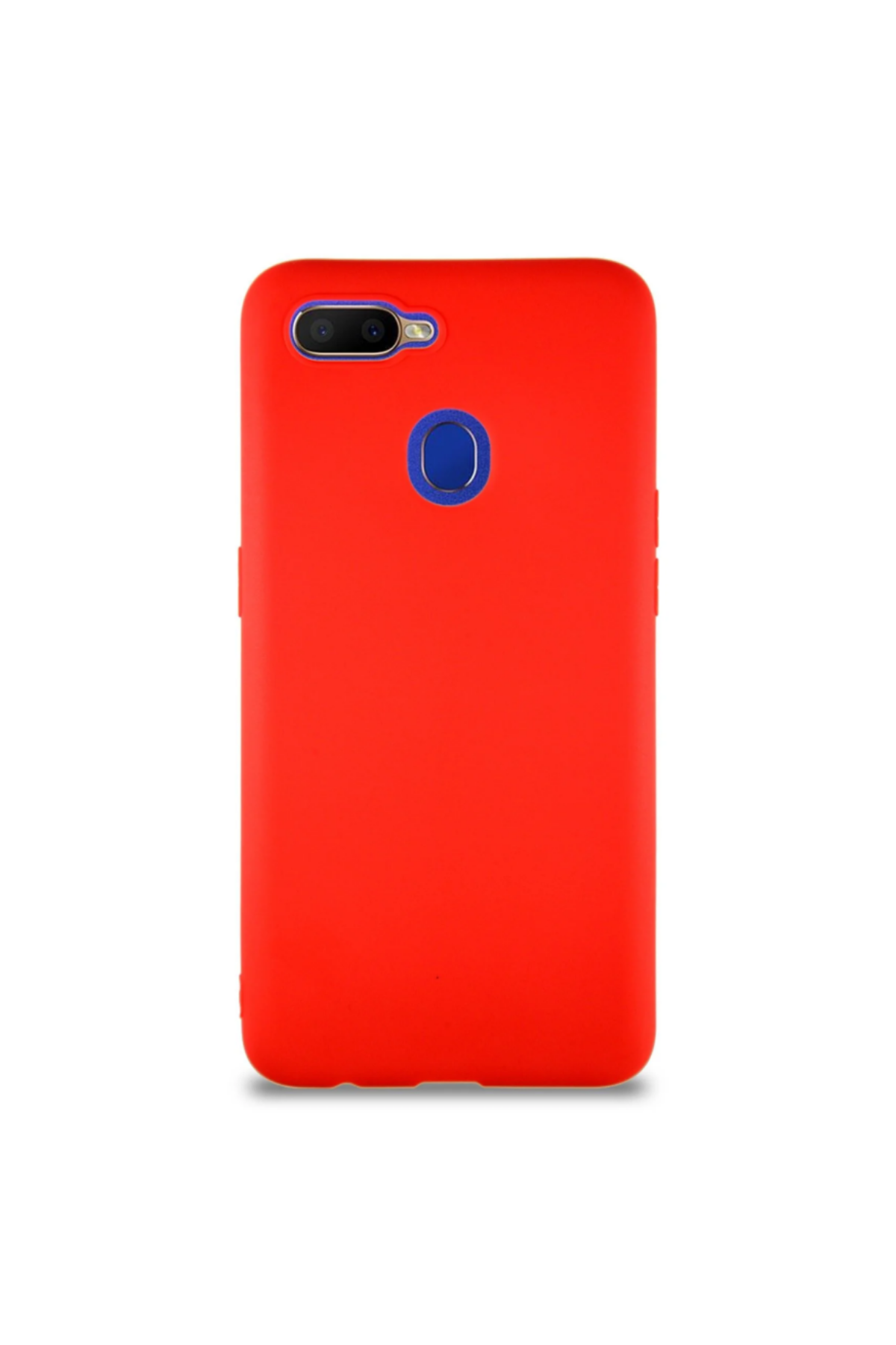 Oppo A5S Soft Premier Renkli Silikon Kapak - Kırmızı