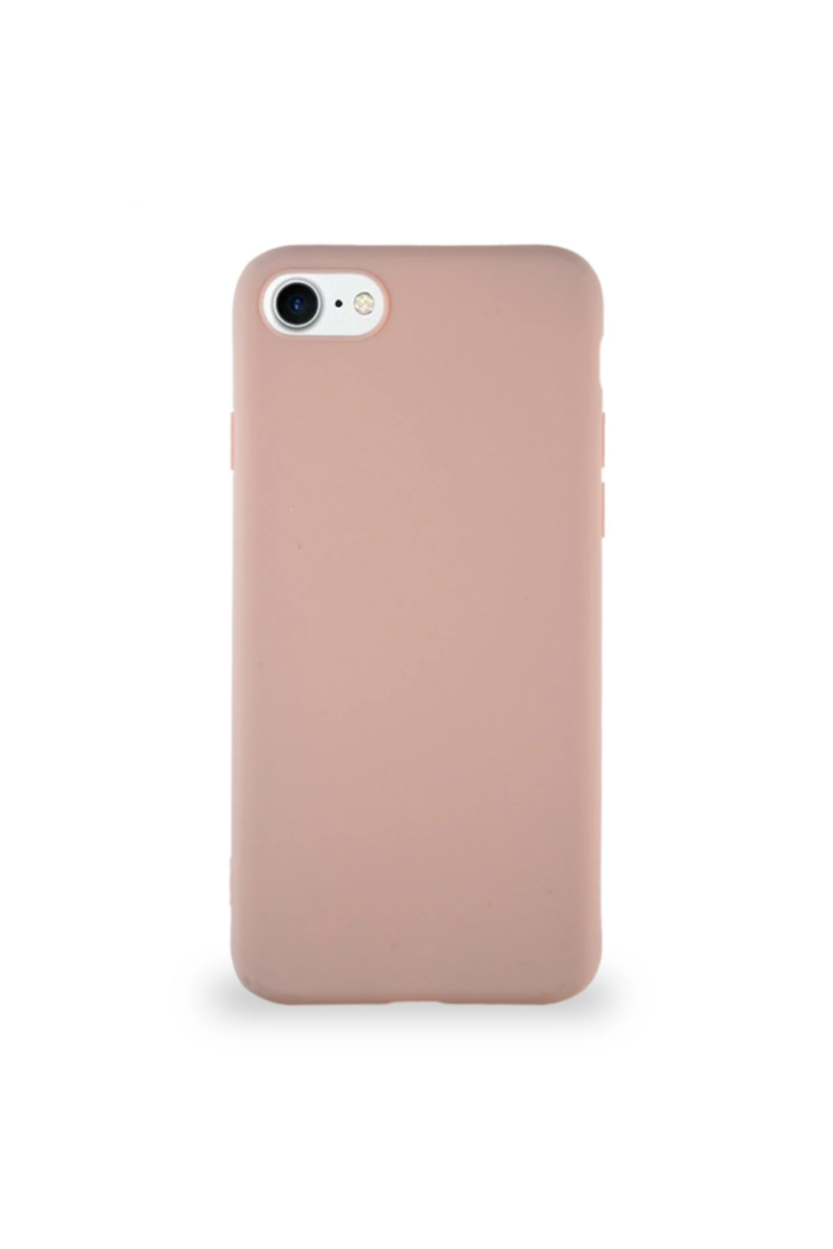 Apple iPhone 7 Soft Premier Renkli Silikon Kapak - Pudra