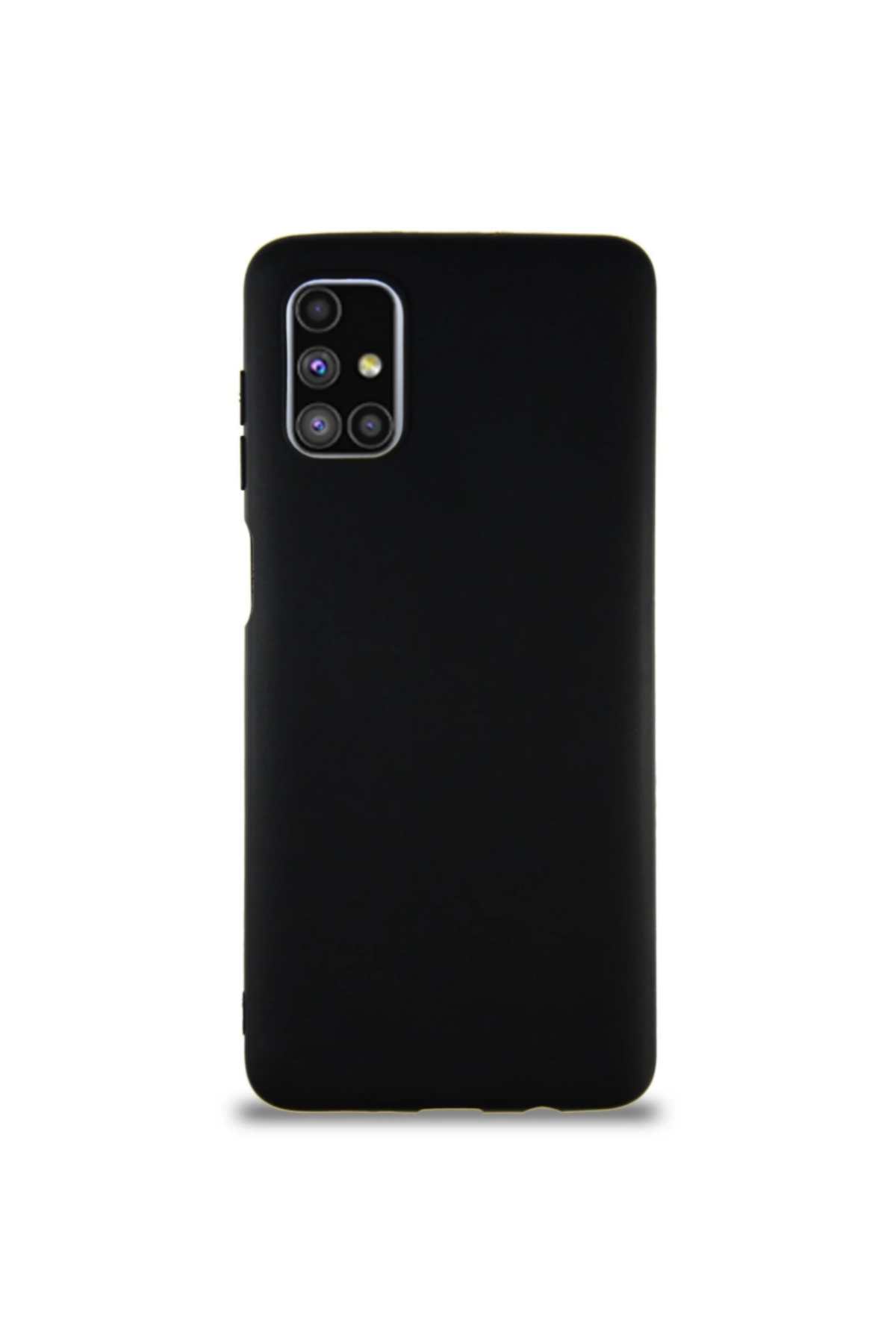 Samsung Galaxy M51 Soft Premier Renkli Silikon Kapak - Siyah