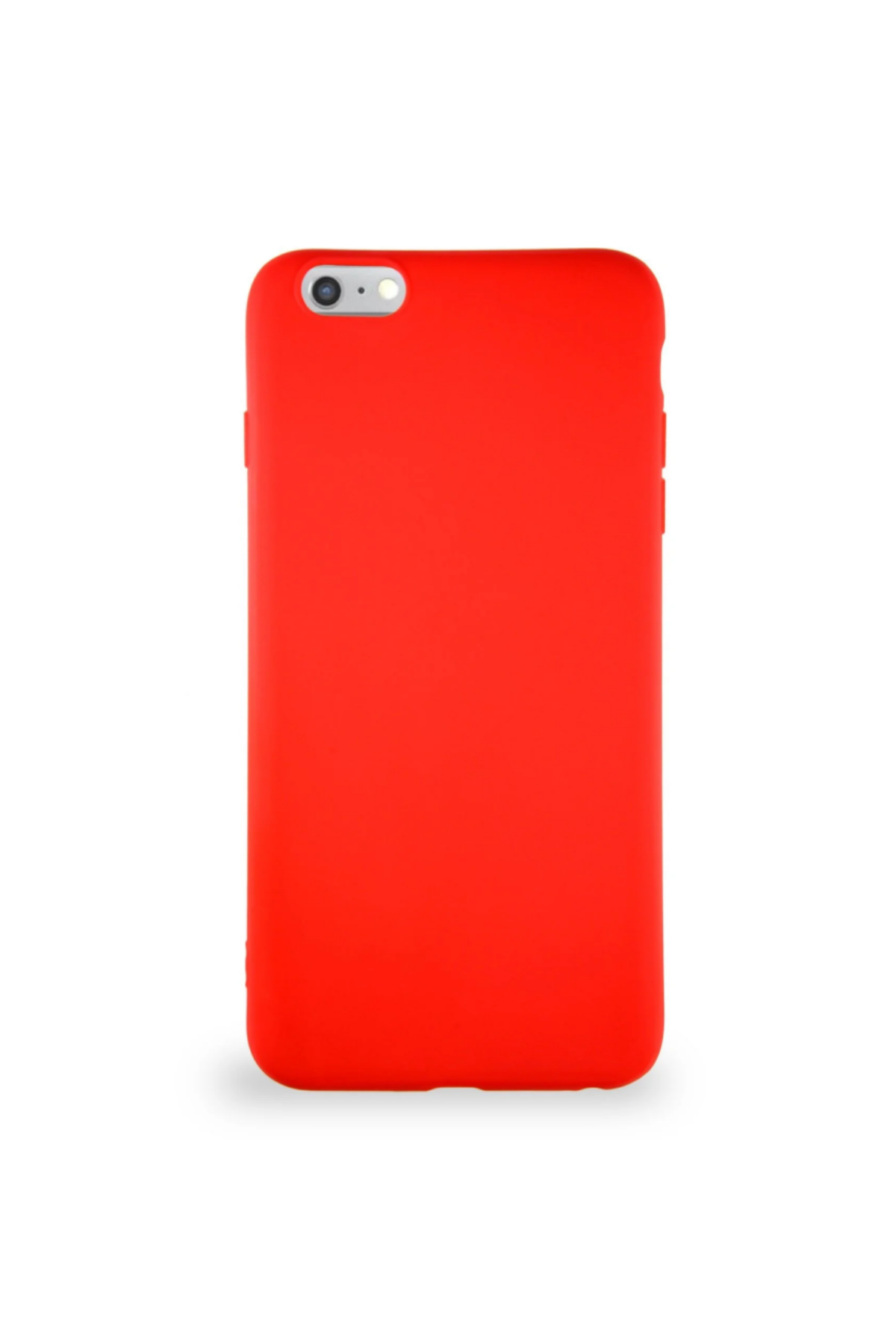 Apple iPhone 6S Soft Premier Renkli Silikon Kapak - Kırmızı