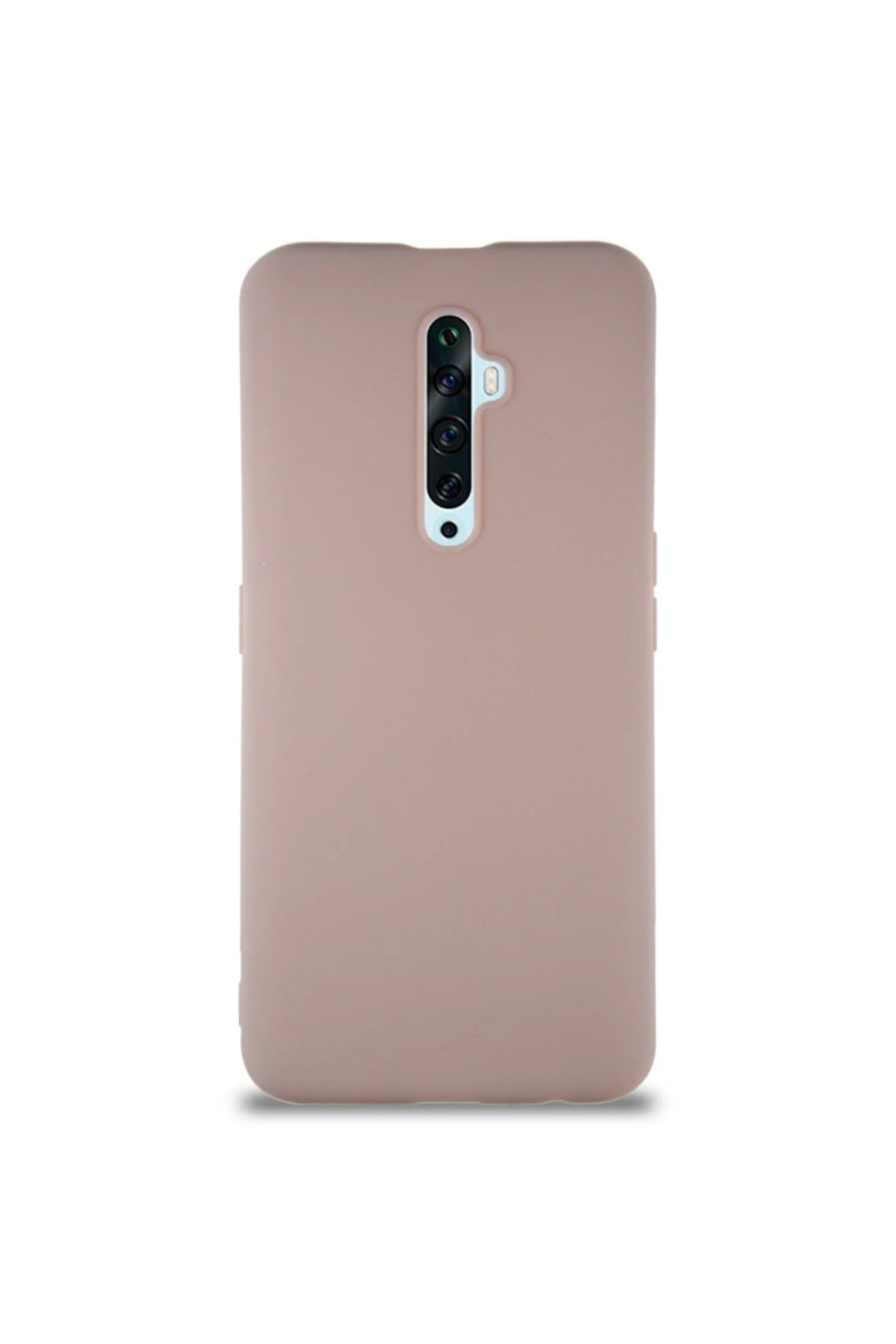 Oppo Reno 2Z Soft Premier Renkli Silikon Kapak - Pudra