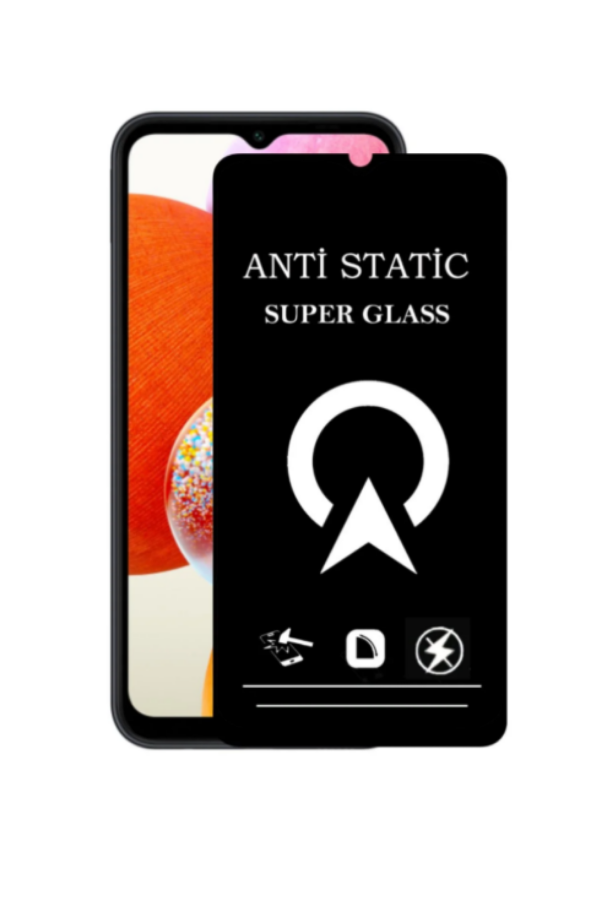 Samsung Galaxy A14 Tam Kaplayan Anti Statik Çizilmez Safir Ekran Koruyucu Cam
