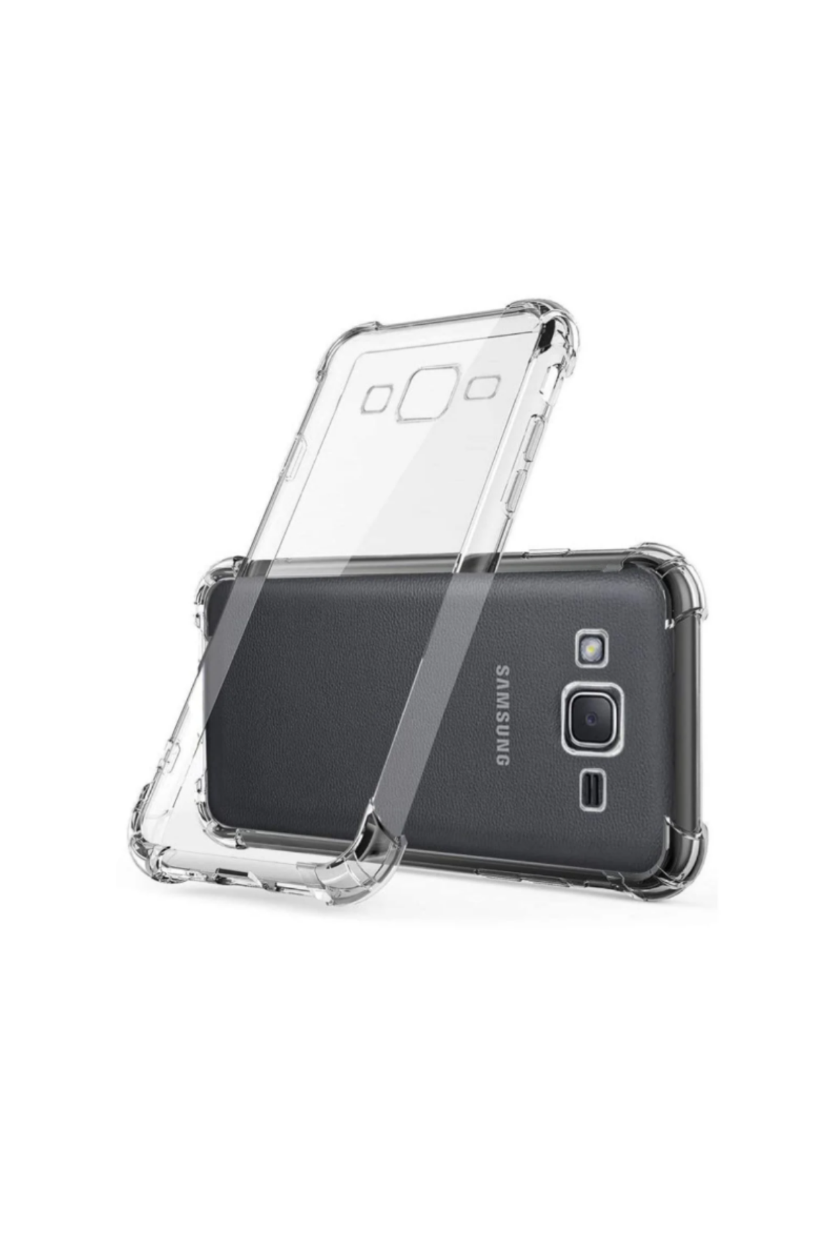 Samsung Galaxy J5 2016 Kapak Airbag Antishock Köşe Korumalı Şeffaf Silikon Kılıf