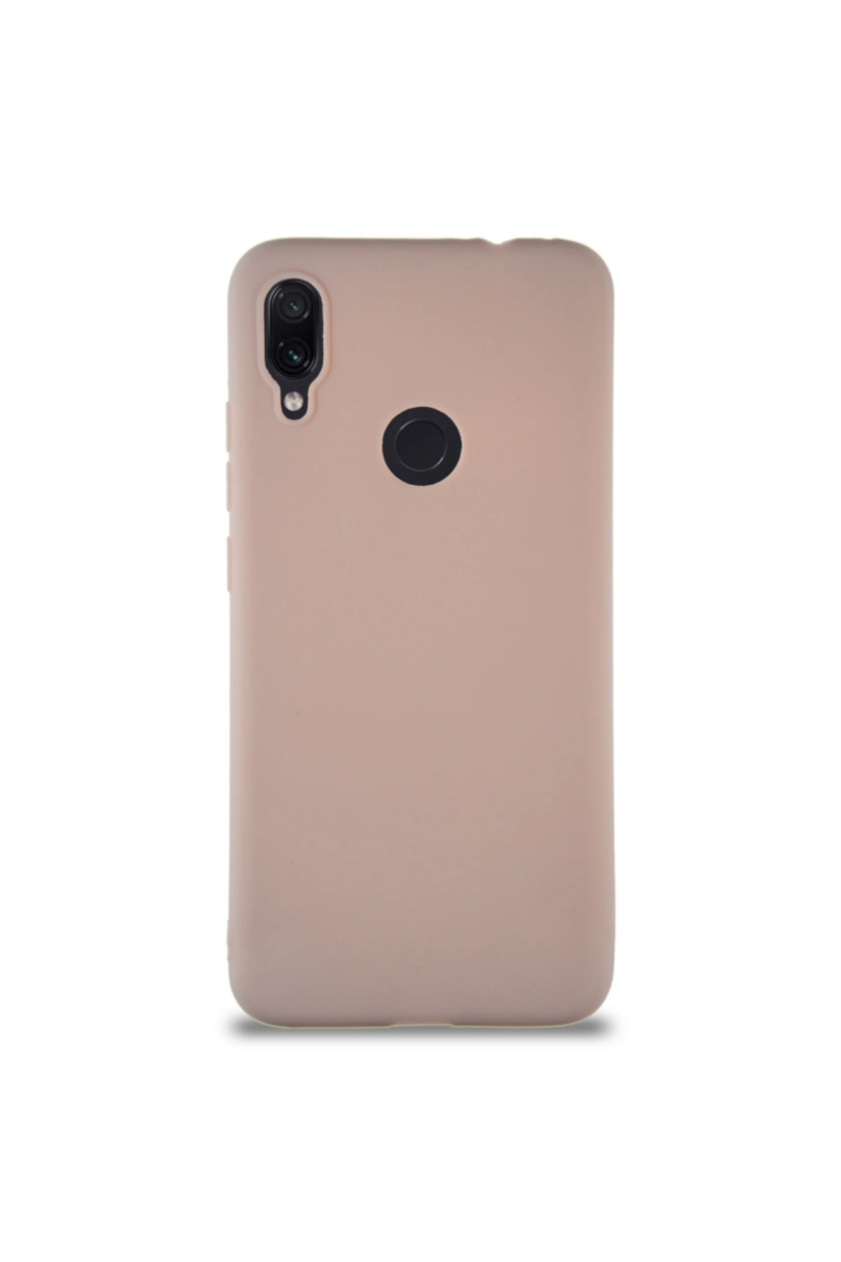 Xiaomi Redmi Note 7 Soft Premier Renkli Silikon Kapak - Pudra