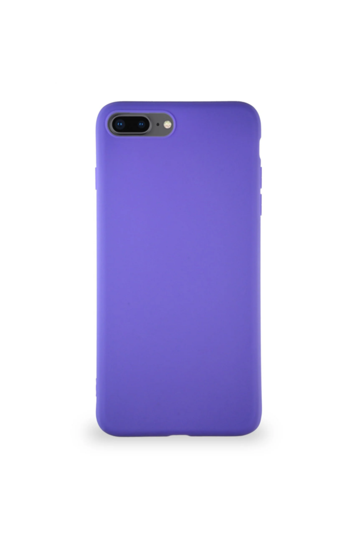 Apple iPhone 8 Plus Soft Premier Renkli Silikon Kapak - Mor