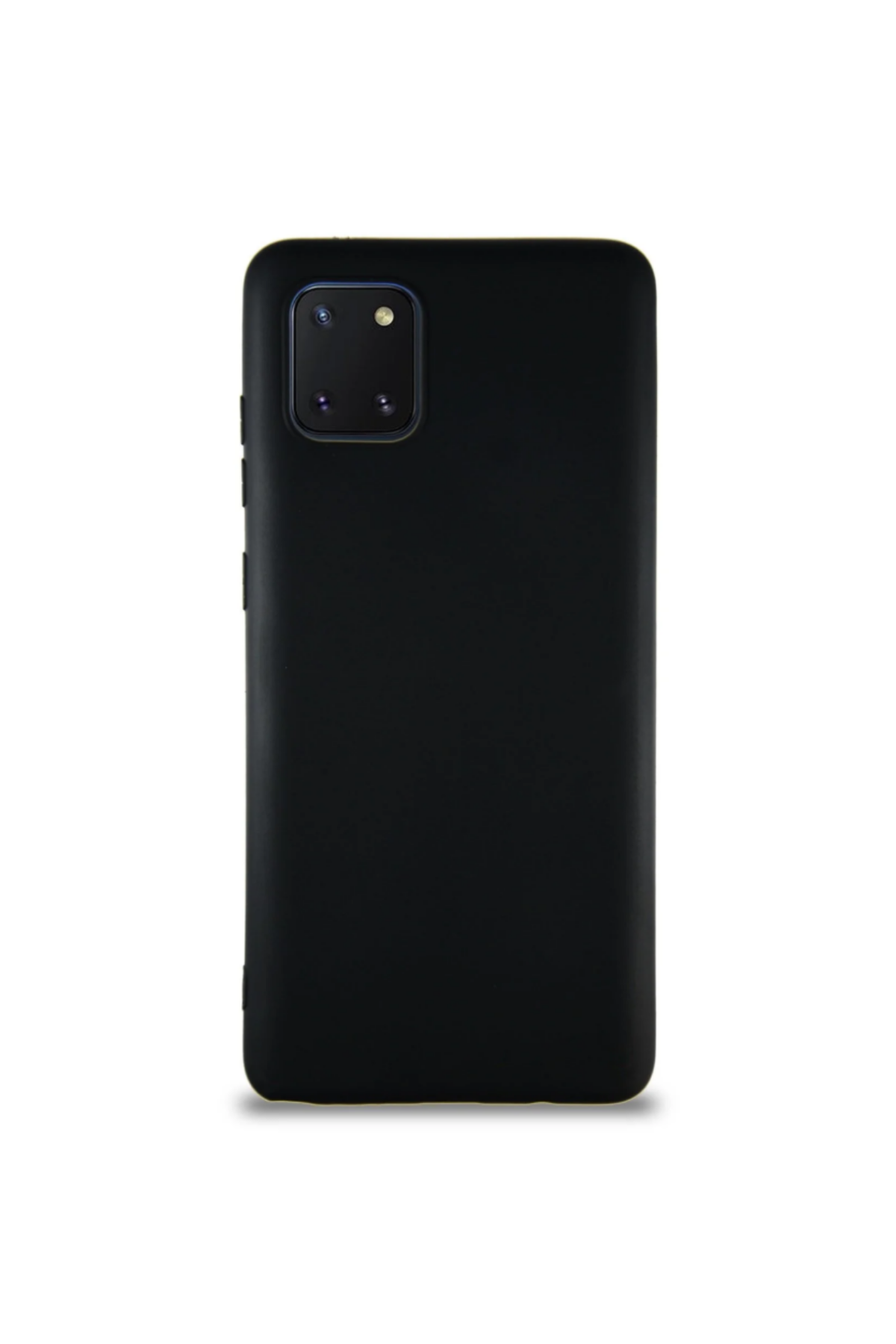 Samsung Galaxy A81 Soft Premier Renkli Silikon Kapak - Siyah