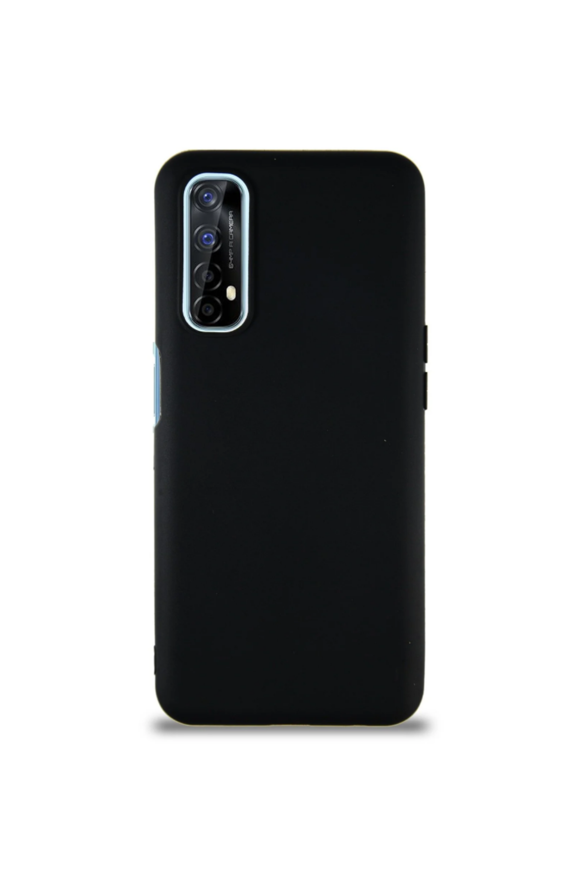 Realme 7 Soft Premier Renkli Silikon Kapak - Siyah