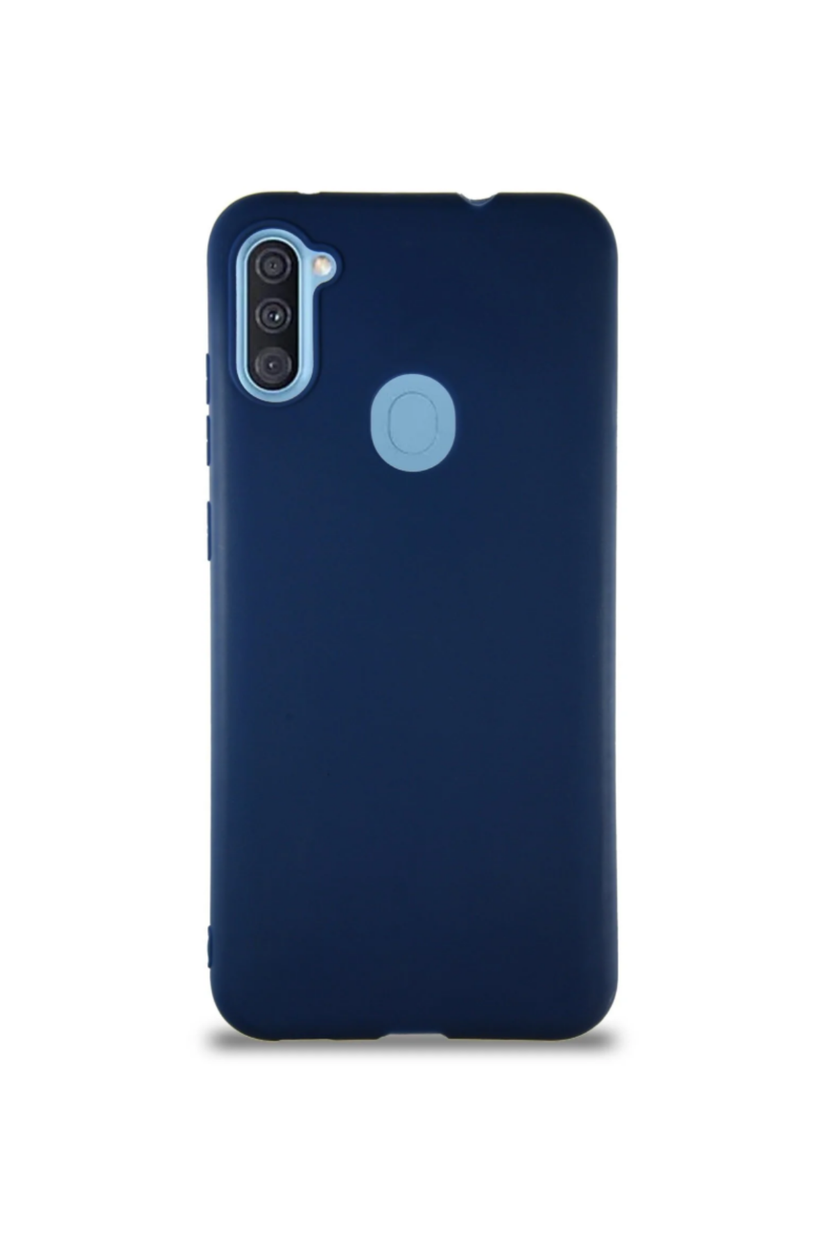 Samsung Galaxy A11 Soft Premier Renkli Silikon Kapak - Lacivert