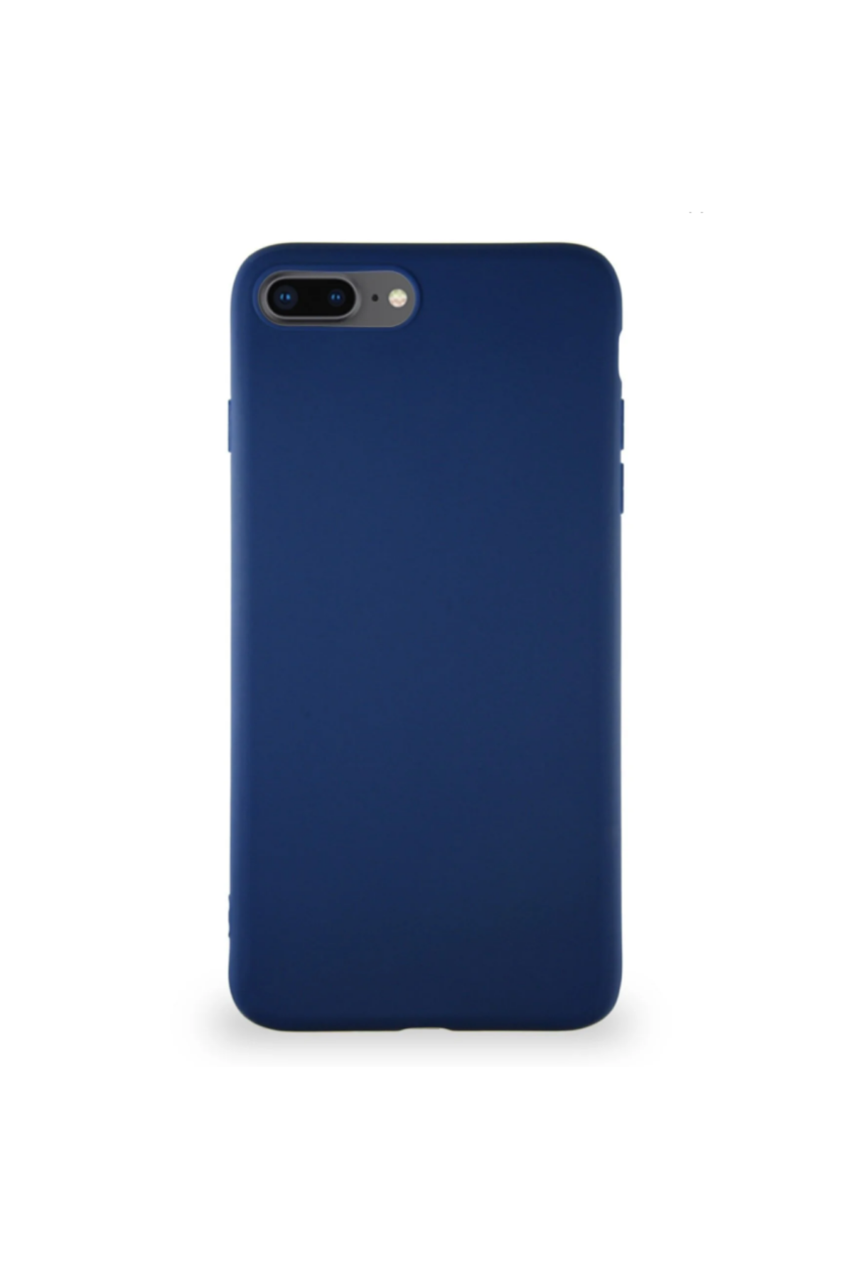 Apple iPhone 8 Plus Soft Premier Renkli Silikon Kapak - Lacivert