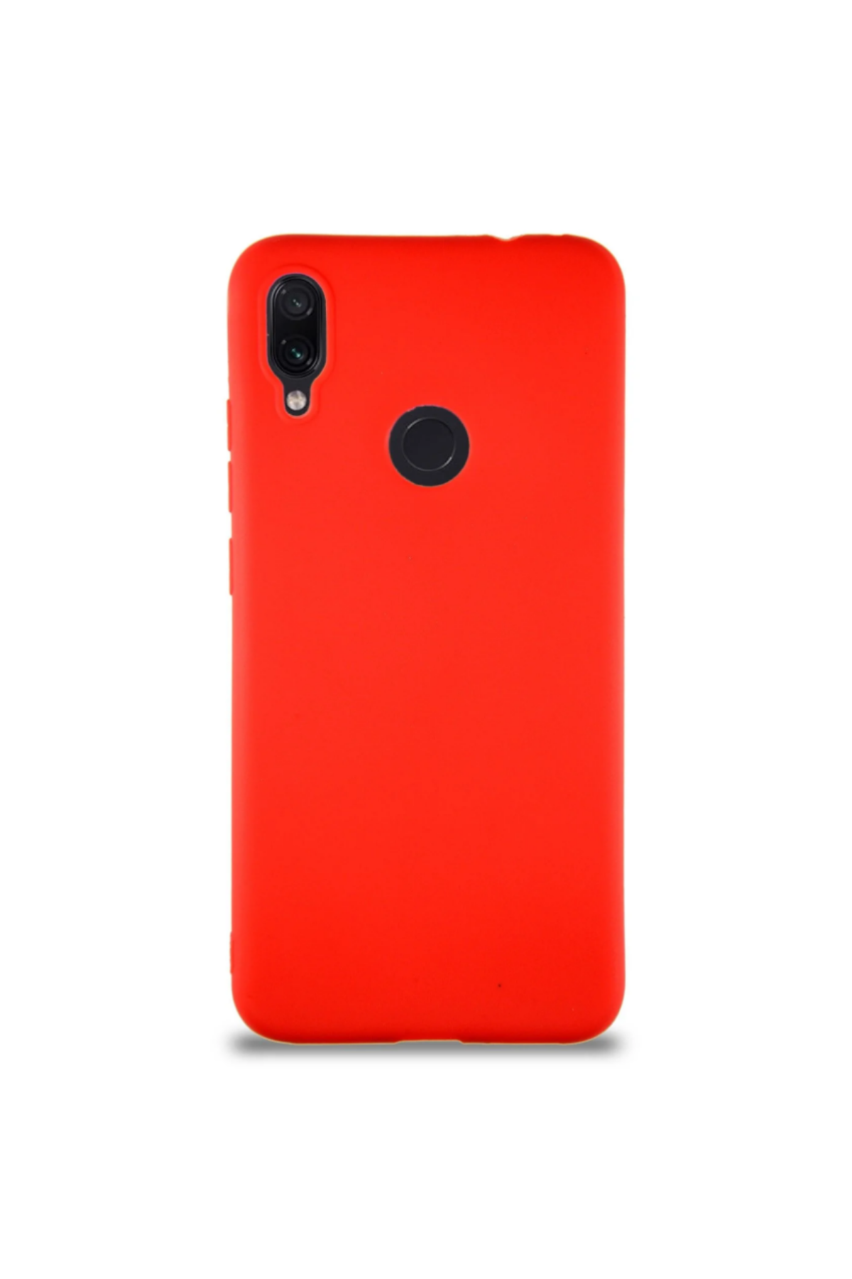 Xiaomi Redmi Note 7 Soft Premier Renkli Silikon Kapak - Kırmızı