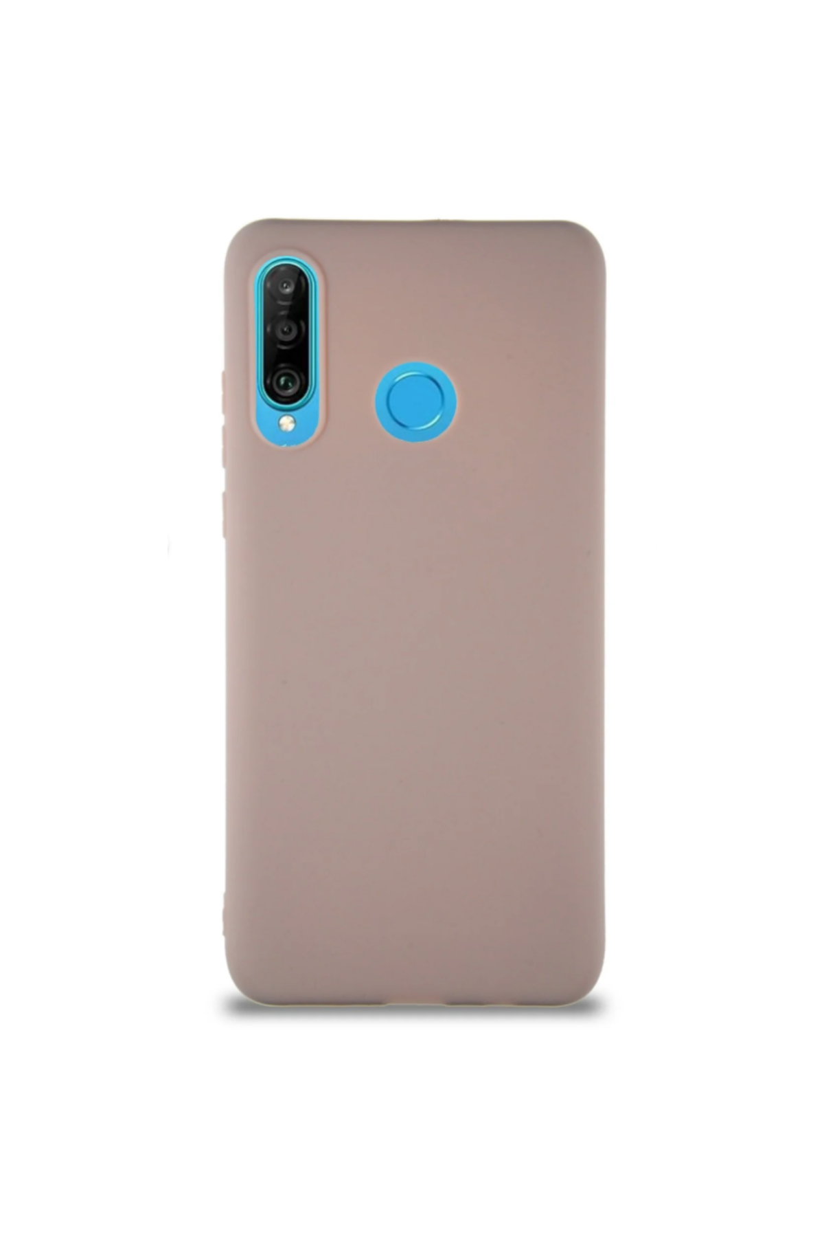Huawei P30 Lite Soft Premier Renkli Silikon Kapak - Pudra