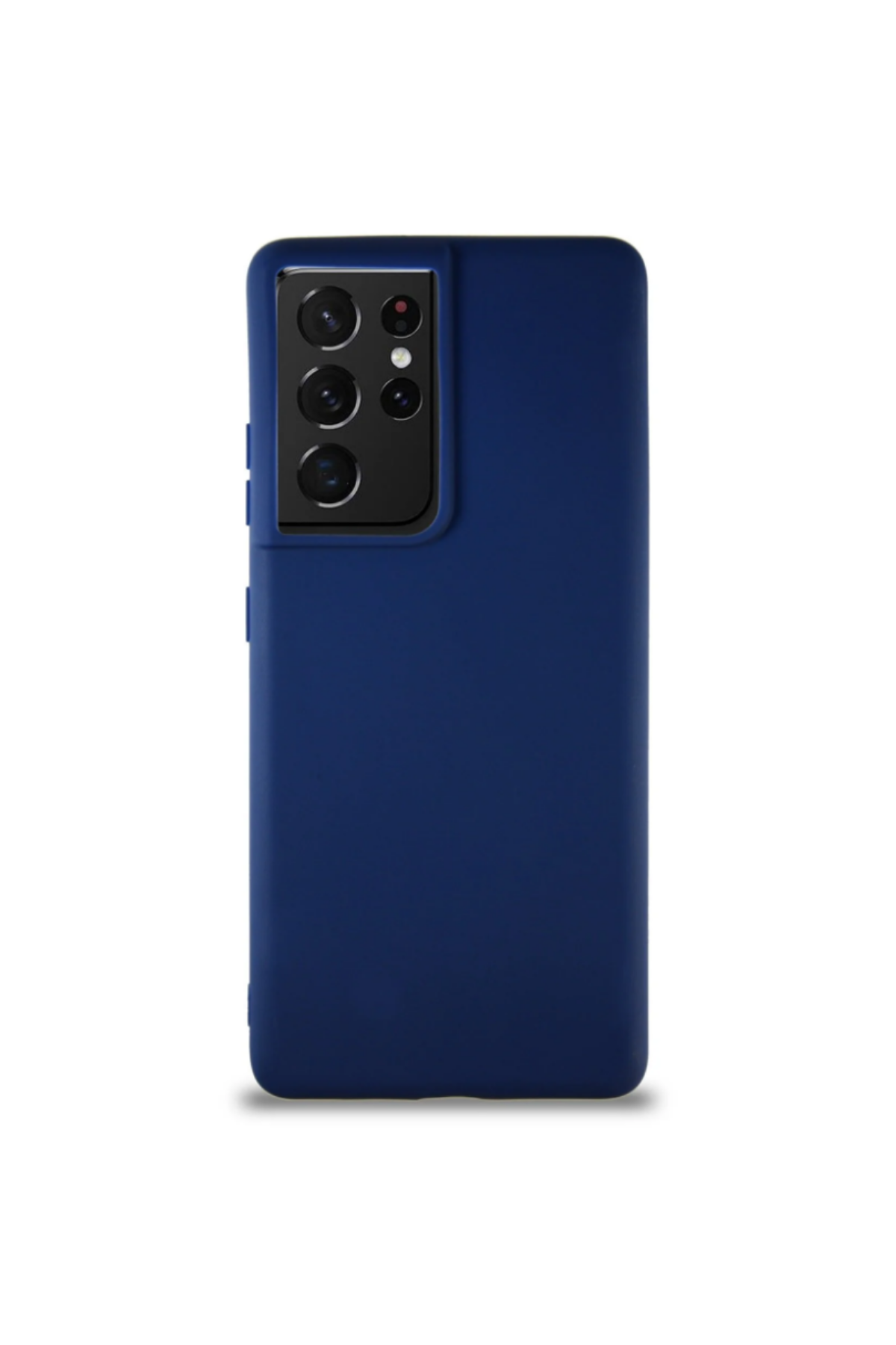 Samsung Galaxy S21 Ultra Soft Premier Renkli Silikon Kapak - Lacivert