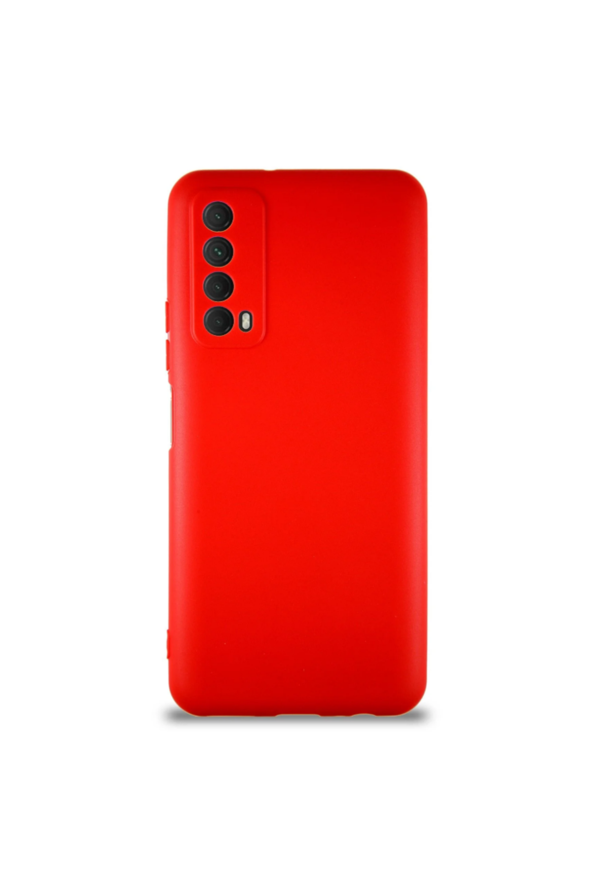 Huawei P Smart 2021 Soft Premier Renkli Silikon Kapak - Kırmızı